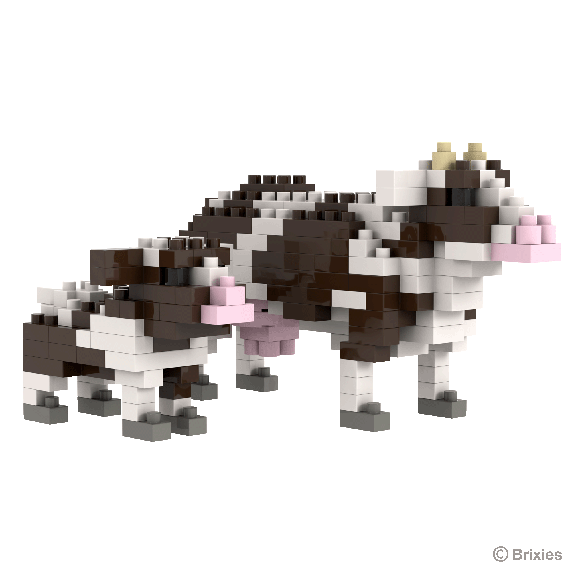 BRIXIES Kuh mit Kälbchen / Cow with calf