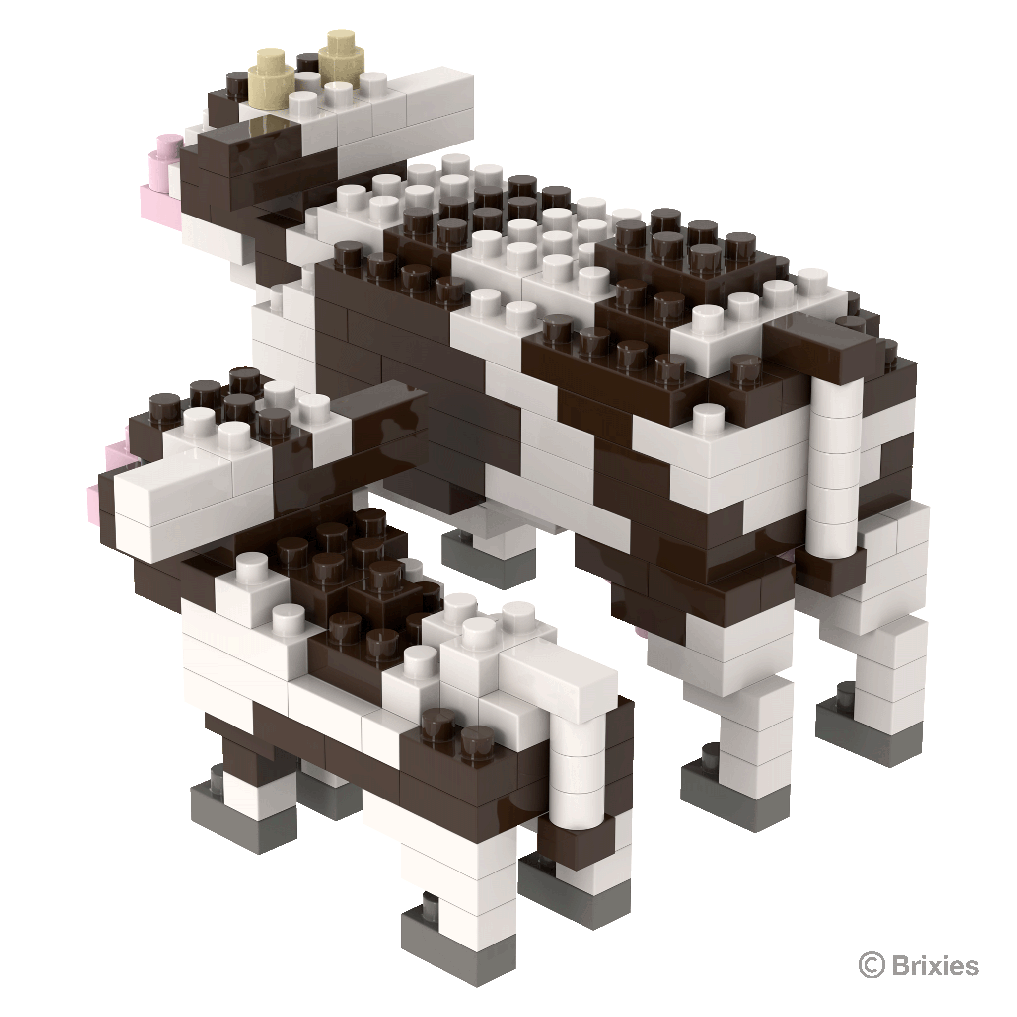 BRIXIES Kuh mit Kälbchen / Cow with calf