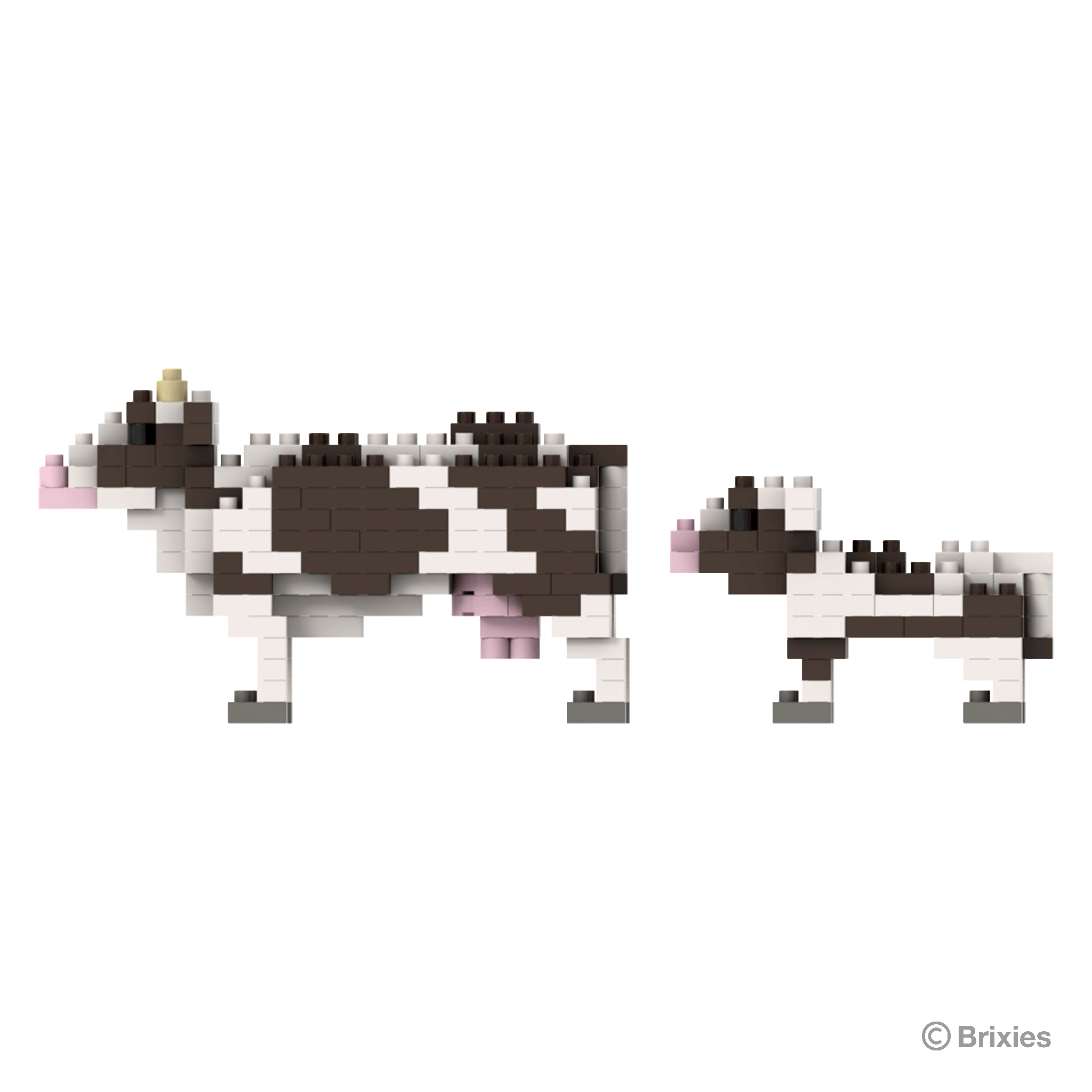 BRIXIES Kuh mit Kälbchen / Cow with calf