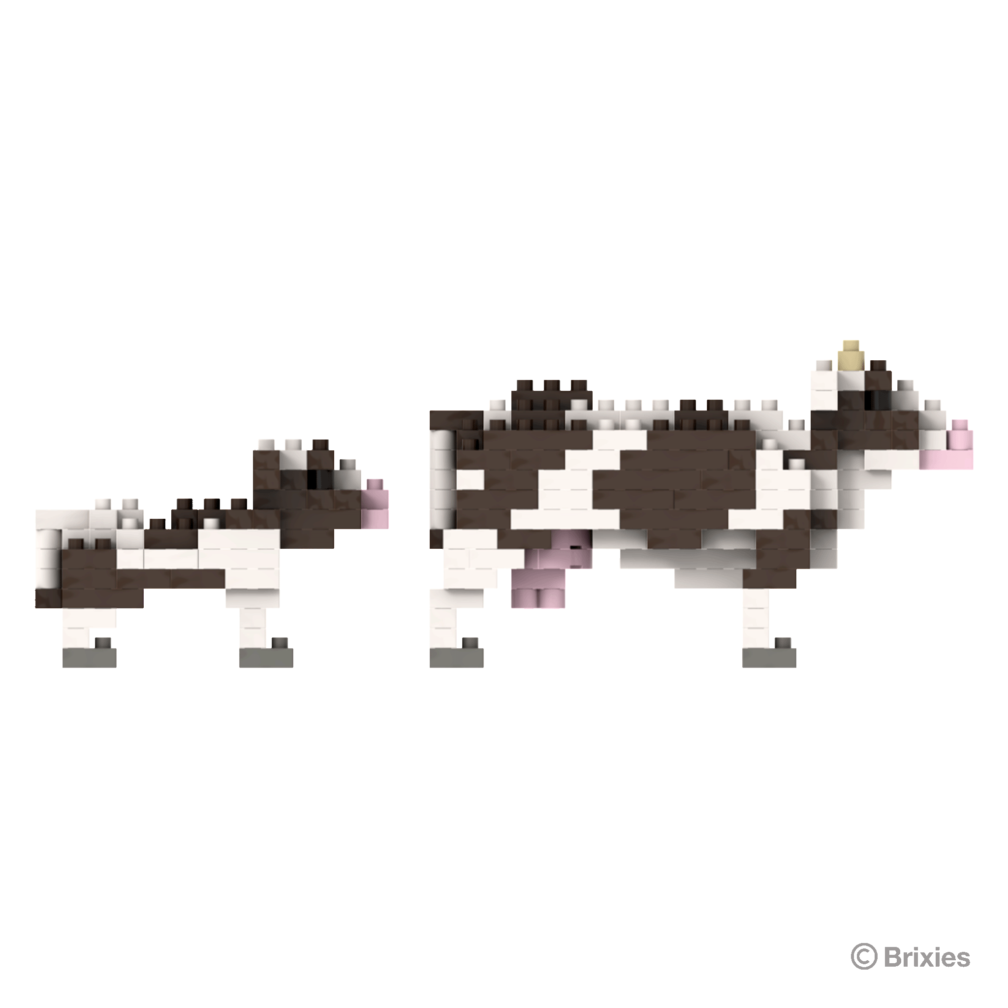 BRIXIES Kuh mit Kälbchen / Cow with calf