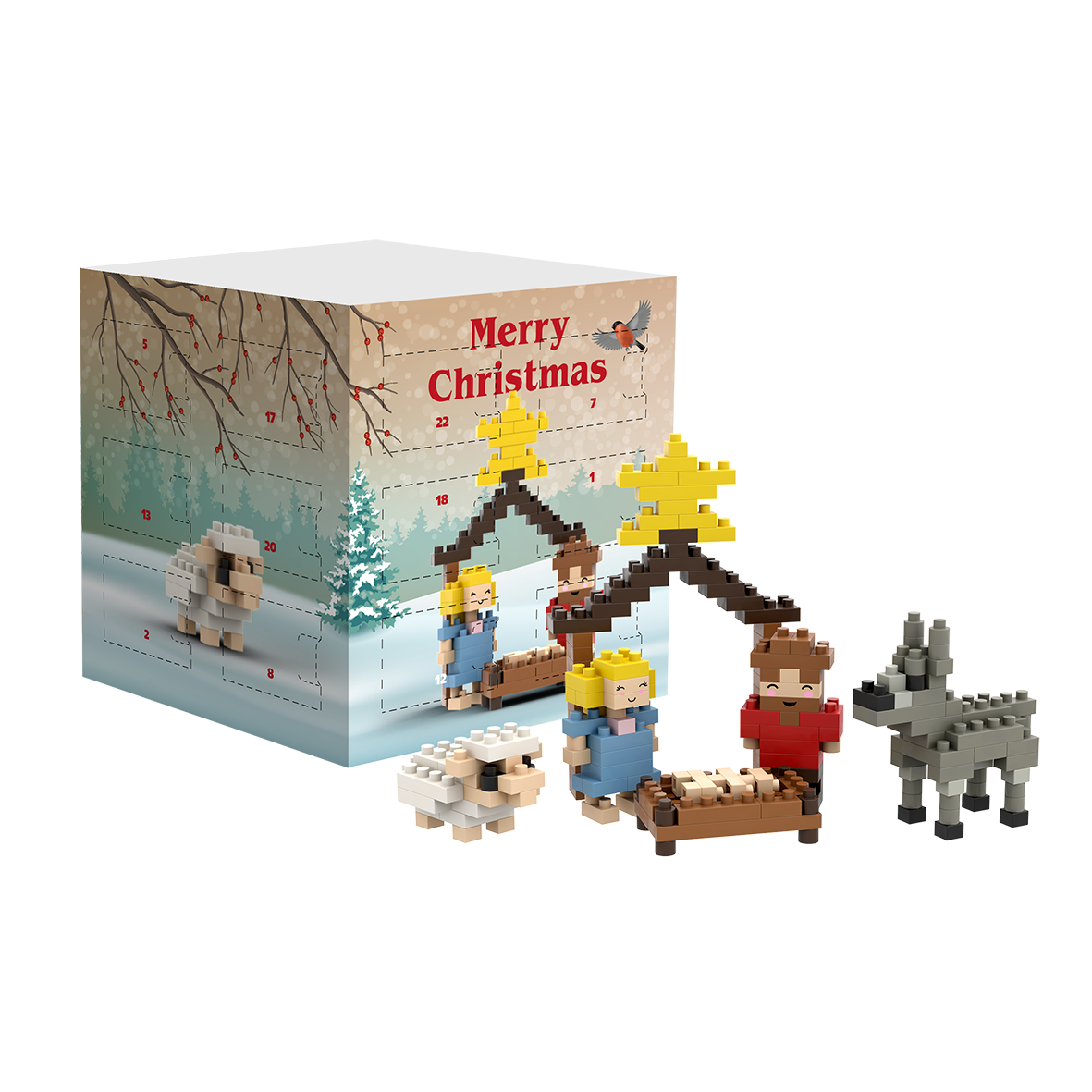 BRIXIES Adventskalender Krippe