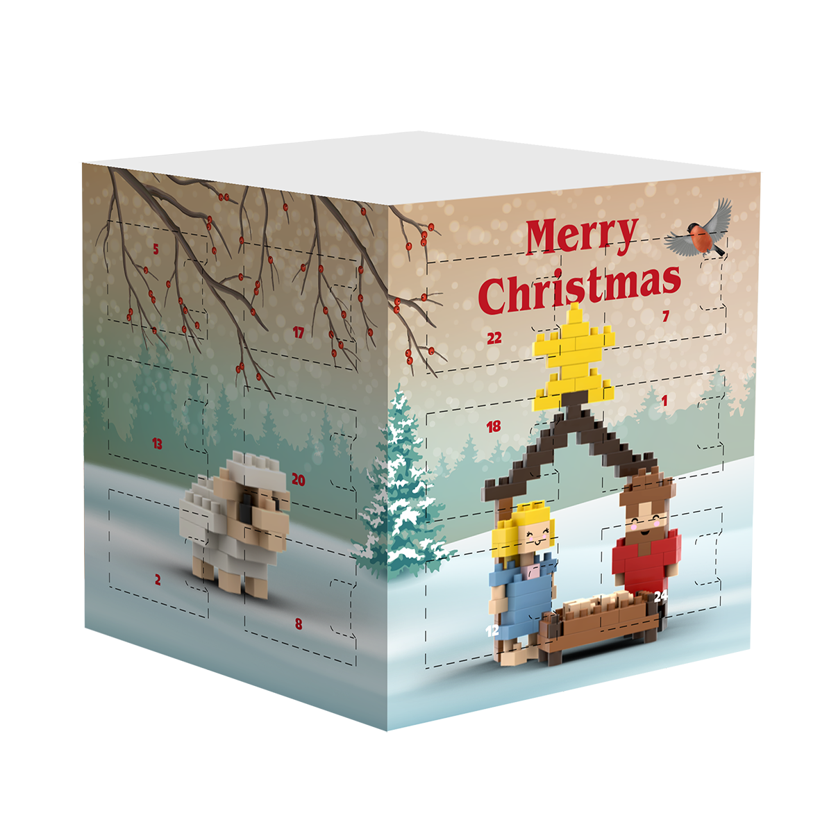 BRIXIES Adventskalender Krippe