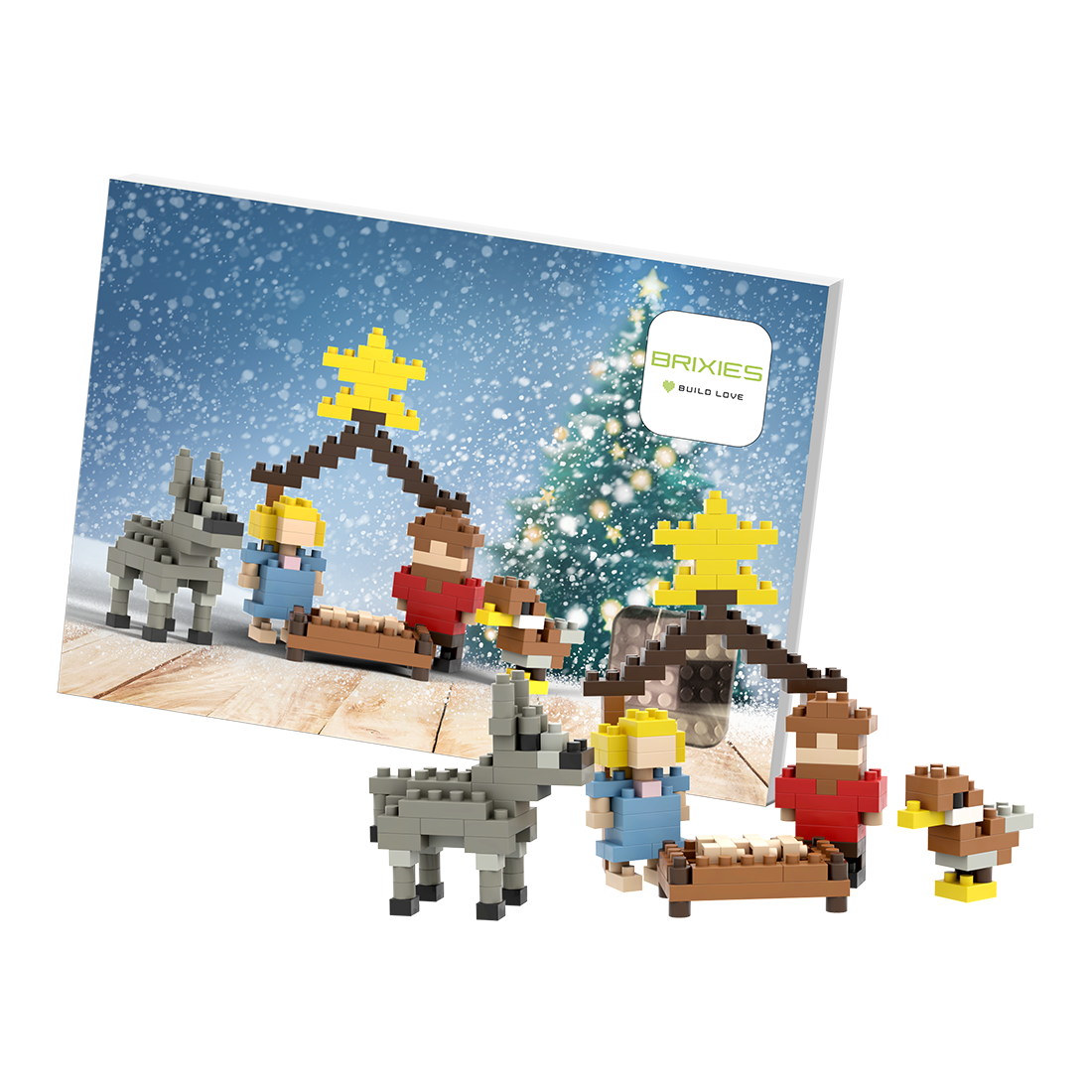 BRIXIES Postcard Nativity Scene