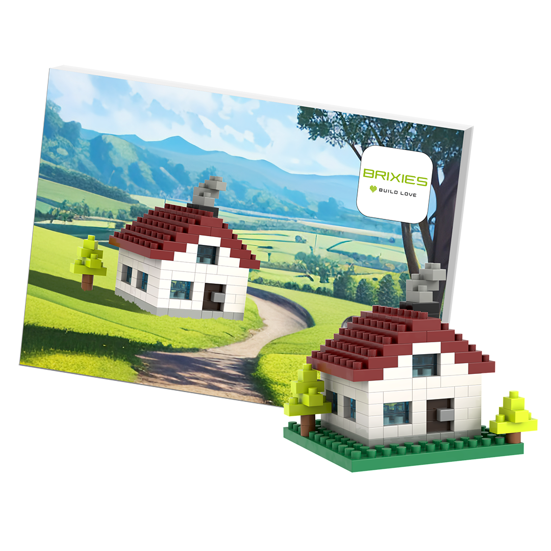 BRIXIES Postkarte Haus
