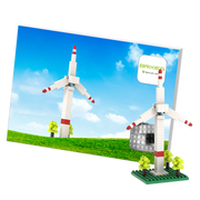 BRIXIES Postkarte Windrad