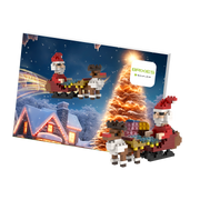BRIXIES Weihnachtsmann mit Schlitten