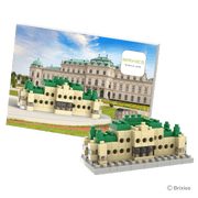 BRIXIES Schloss Belvedere Postkarte / Belvedere Palace postcard