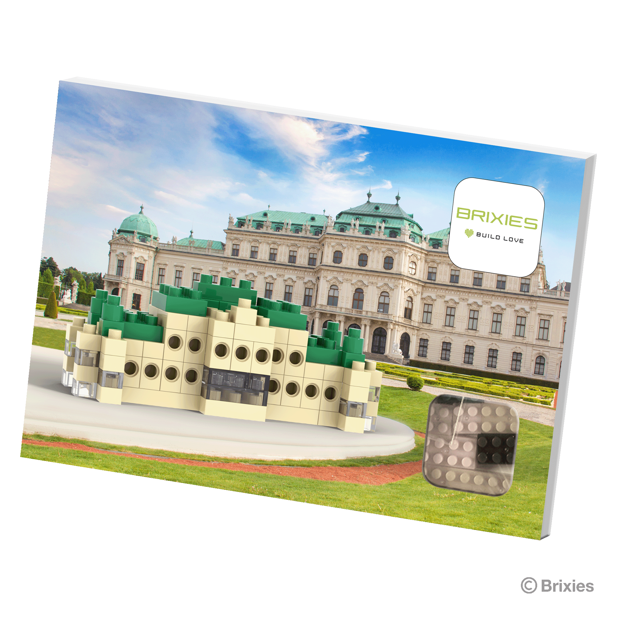 BRIXIES Schloss Belvedere Postkarte / Belvedere Palace postcard