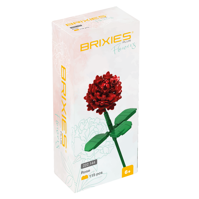 BRIXIES Plus Flowers Rose