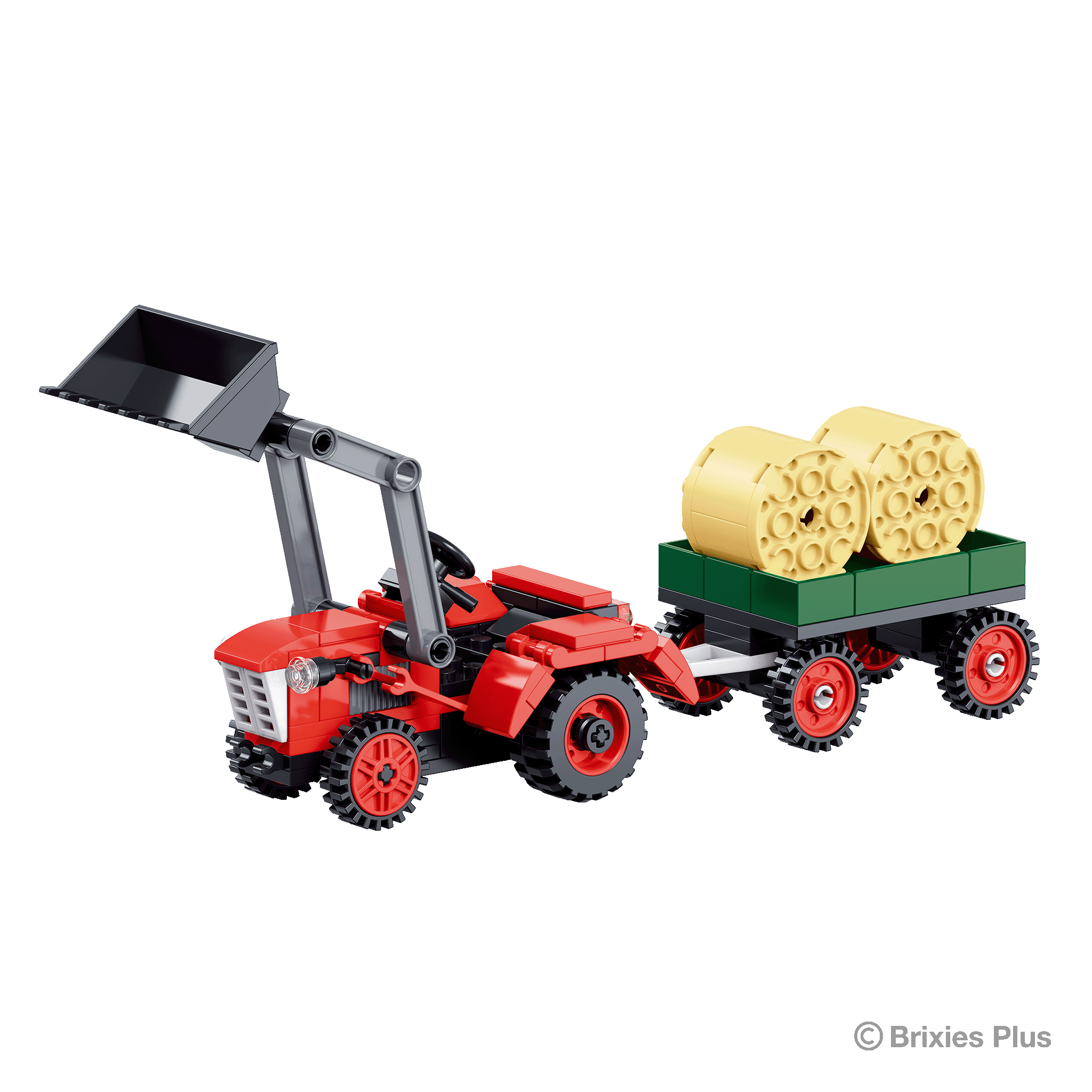 BRIXIES Plus Traktor rot / Tractor red