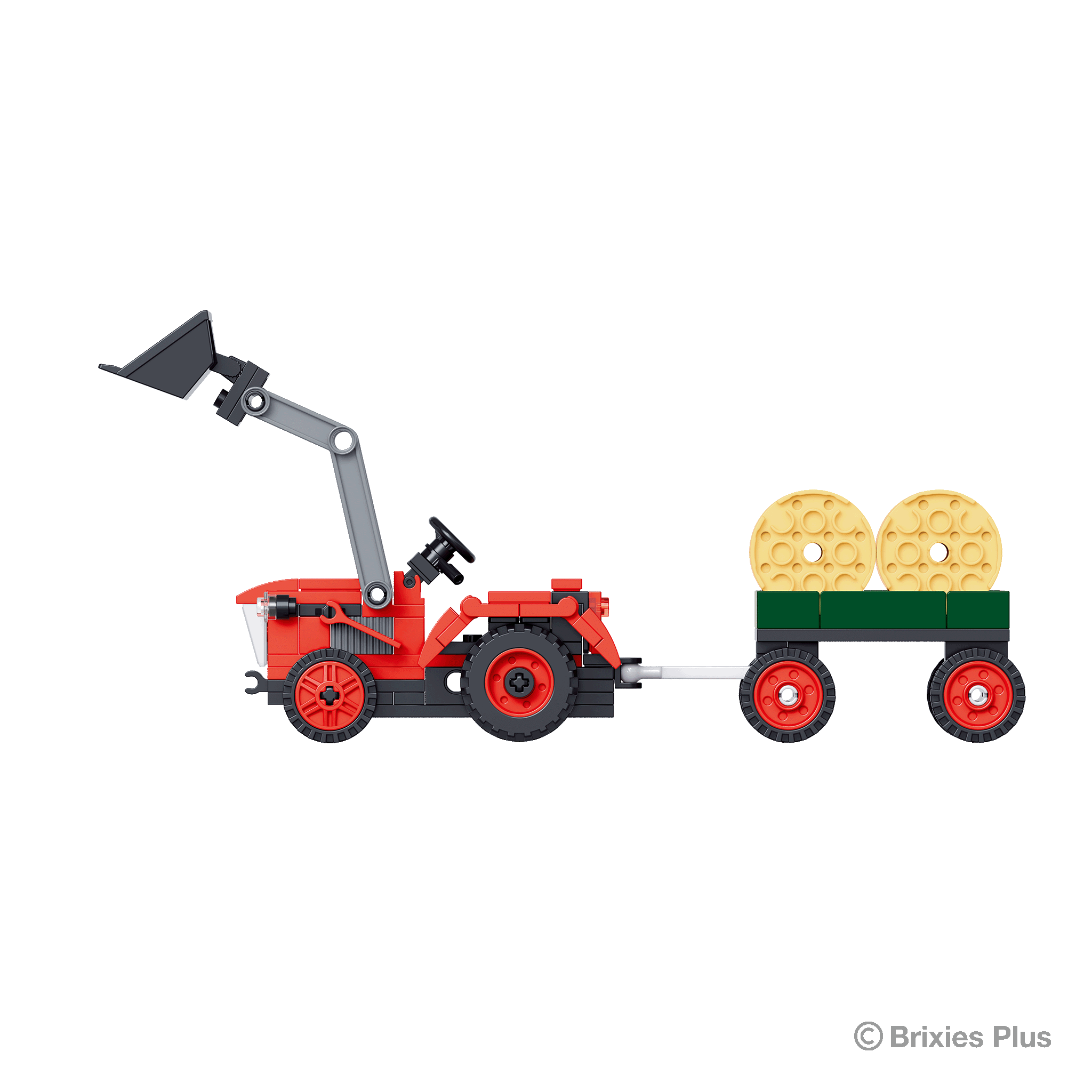 BRIXIES Plus Traktor rot / Tractor red