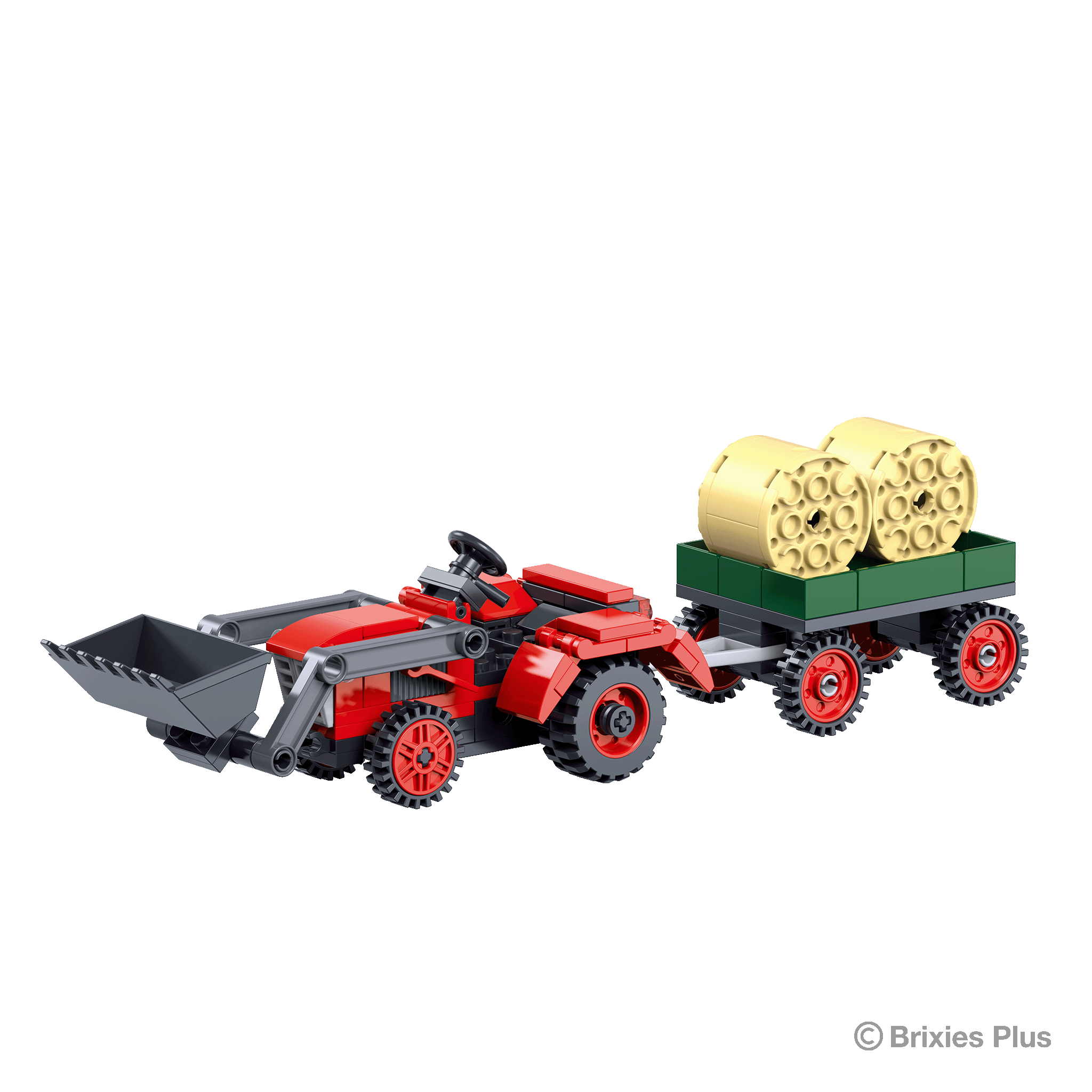 BRIXIES Plus Traktor rot / Tractor red