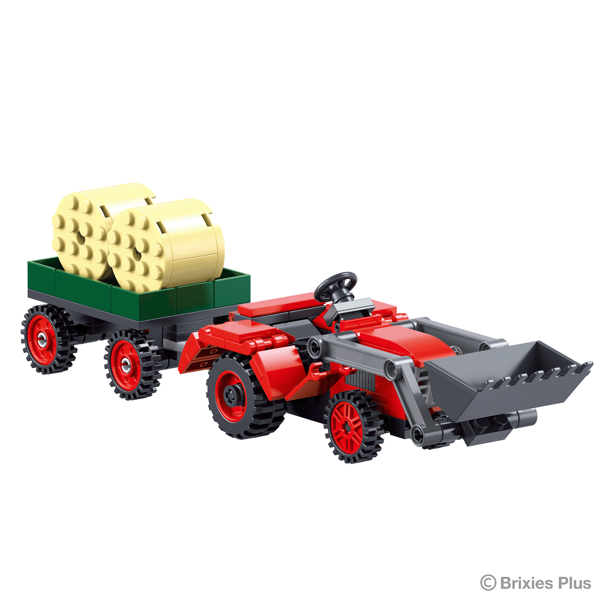 BRIXIES Plus Traktor rot / Tractor red