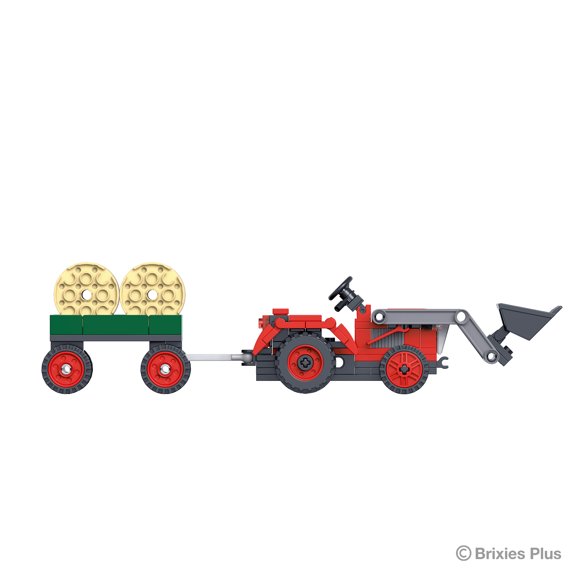 BRIXIES Plus Traktor rot / Tractor red