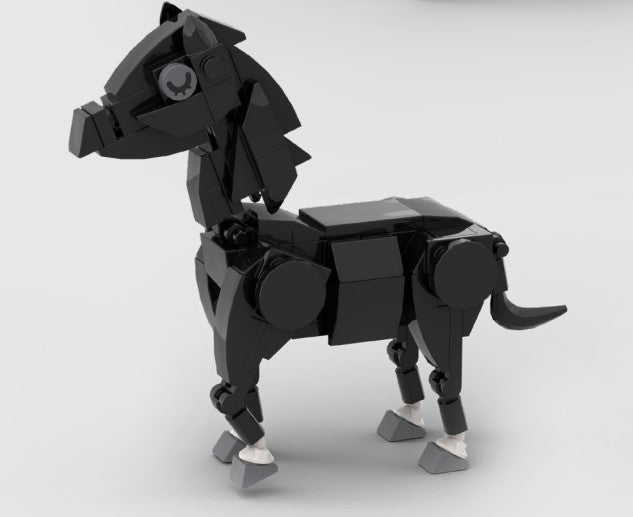 BRIXIES Plus Farmbuddies Pferd schwarz / Horse black