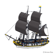 BRIXIES Plus Piraten Schiff groß
