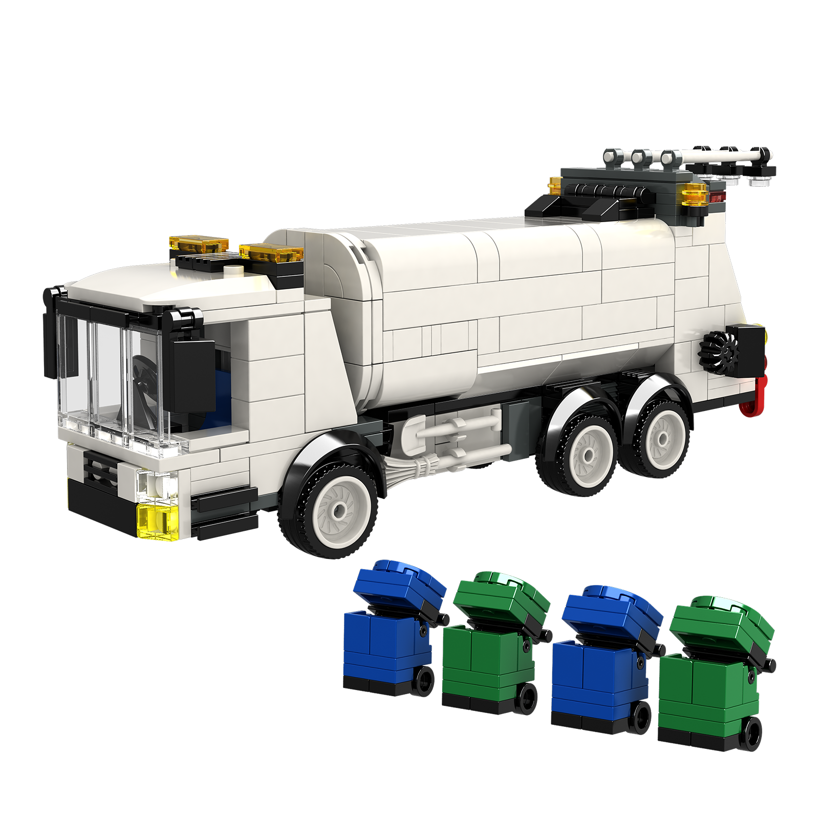 BRIXIES Plus Müllwagen / Trash Car