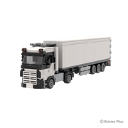 BRIXIES Plus LKW mit Auflieger weiß / Truck with Trailer white