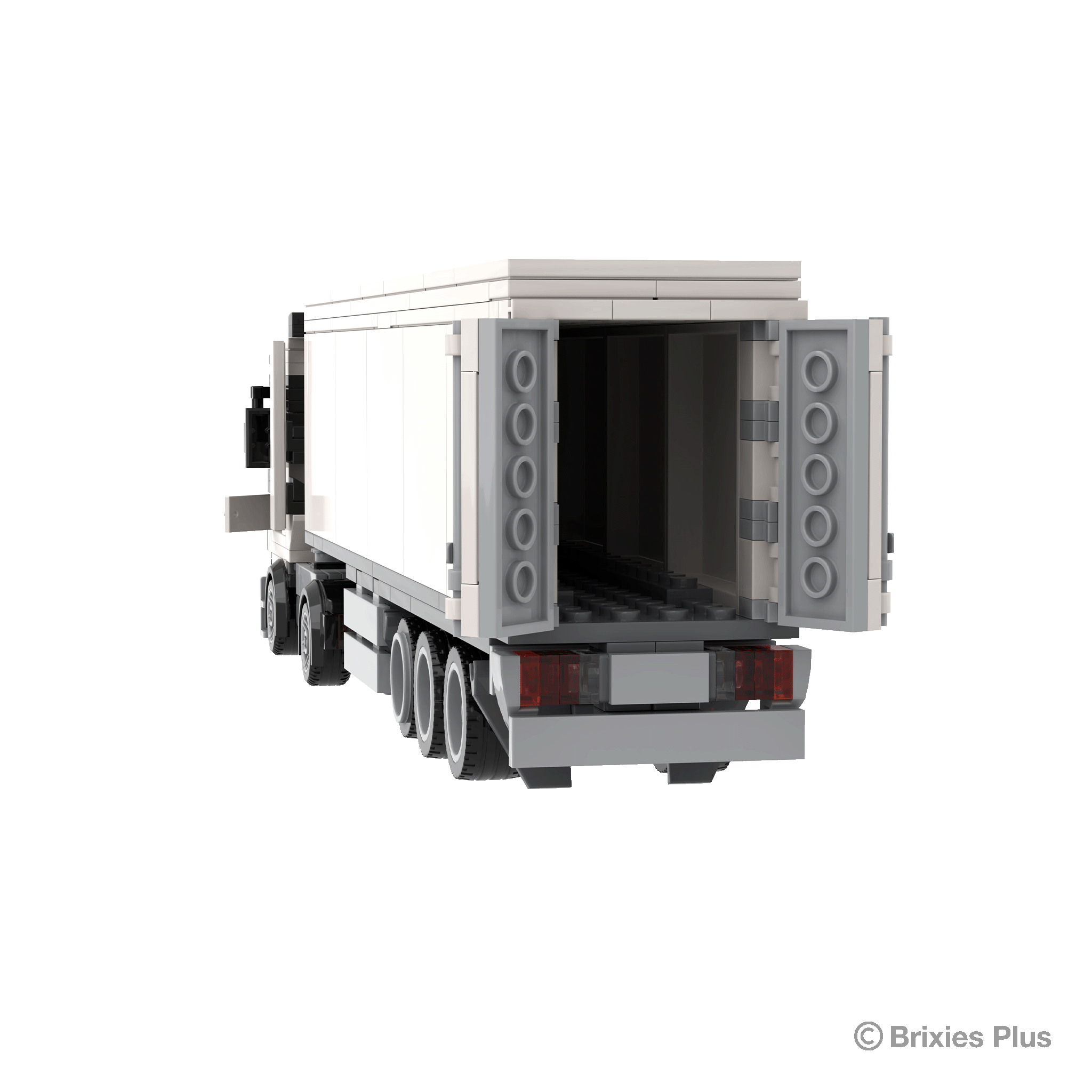 BRIXIES Plus LKW mit Auflieger weiß / Truck with Trailer white