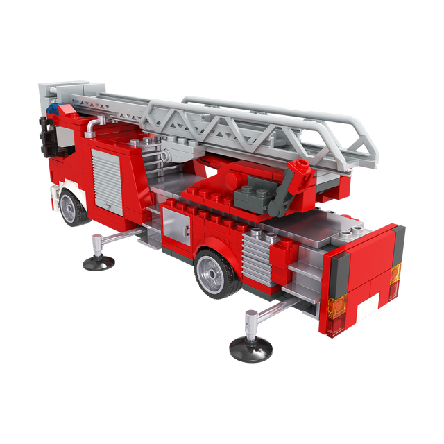BRIXIES Plus Feuerwehr Drehleiter / Turntable ladder