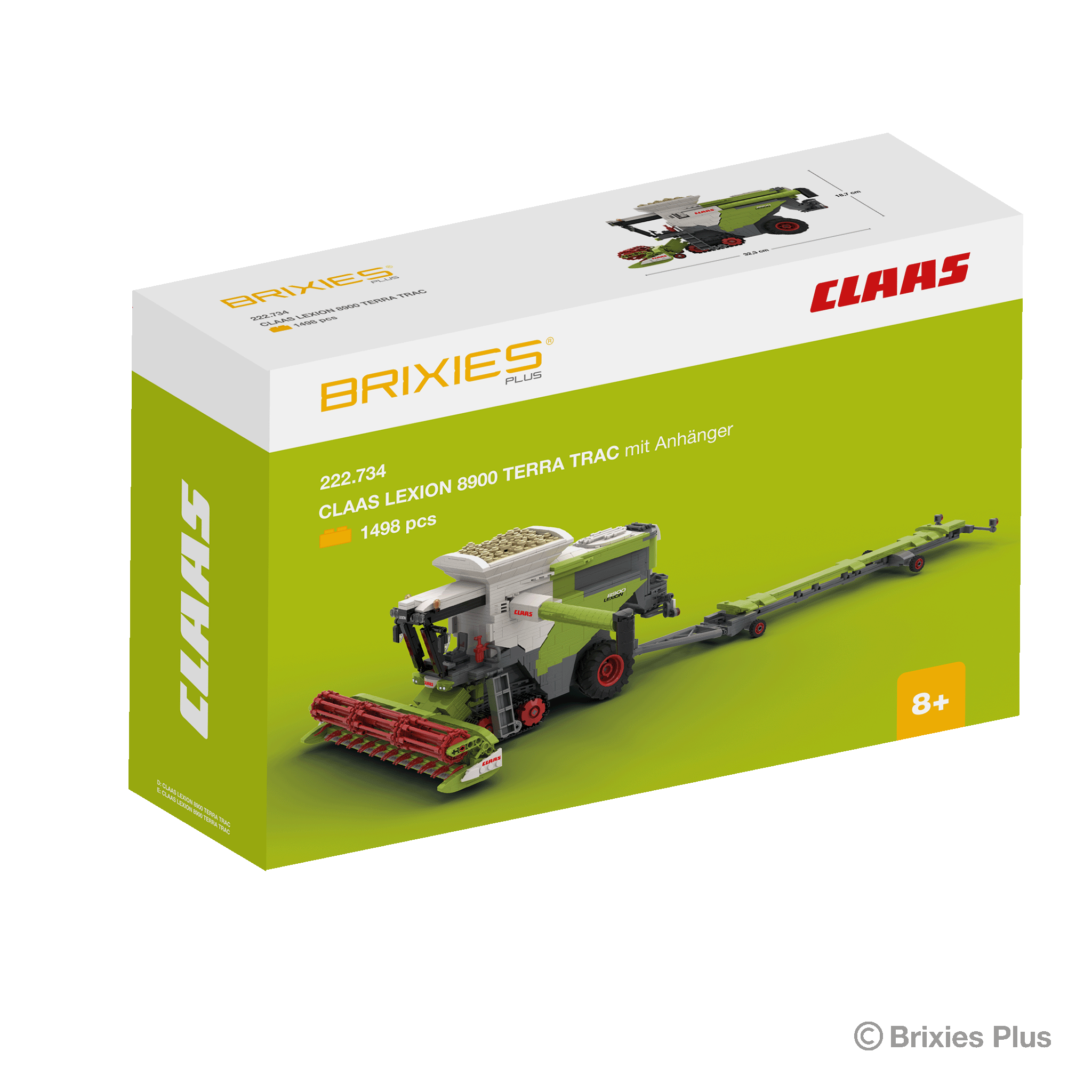 BRIXIES Plus CLAAS LEXION 8900 TERRA TRAC incl. trailer