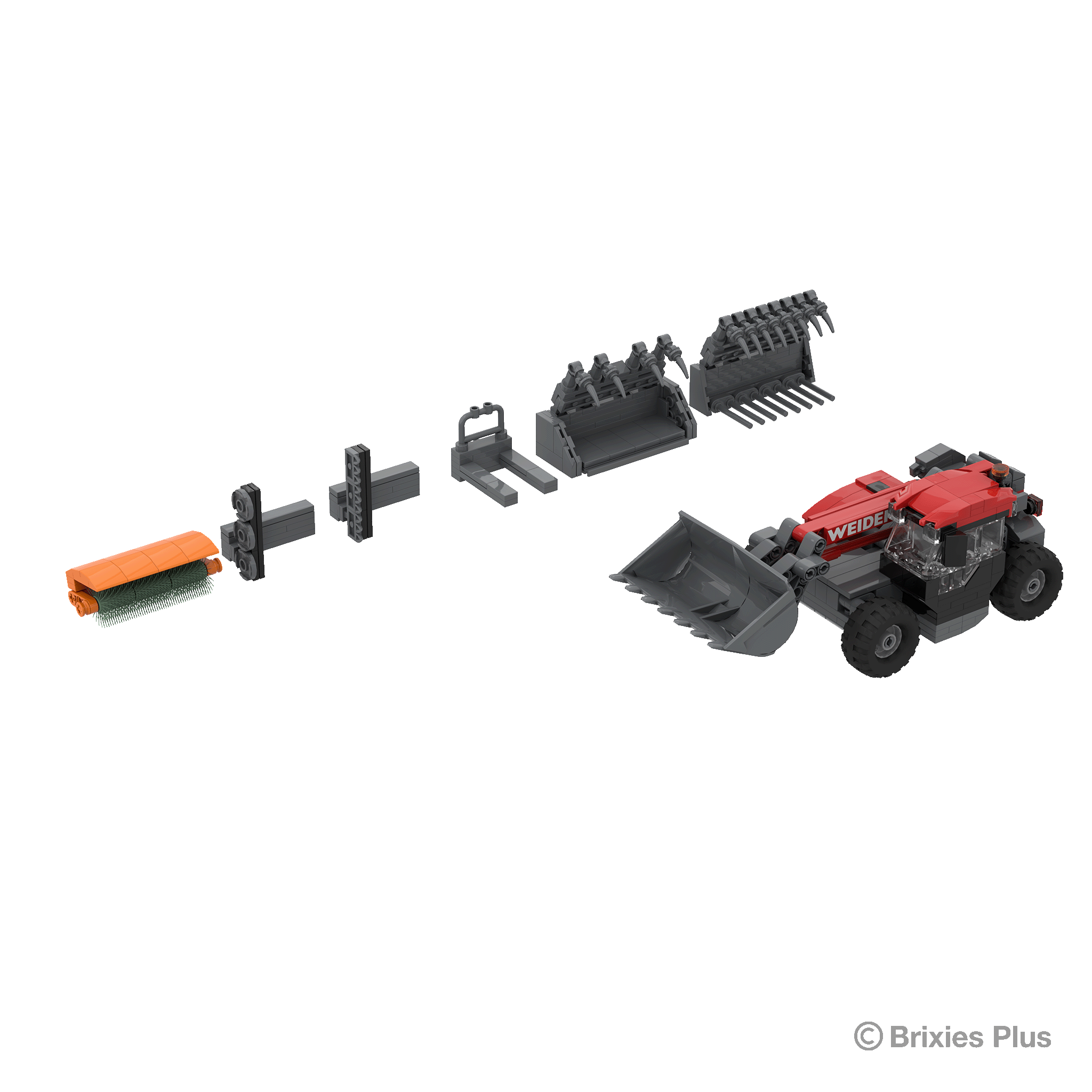 BRIXIES Plus Weidemann T6025 with accessories