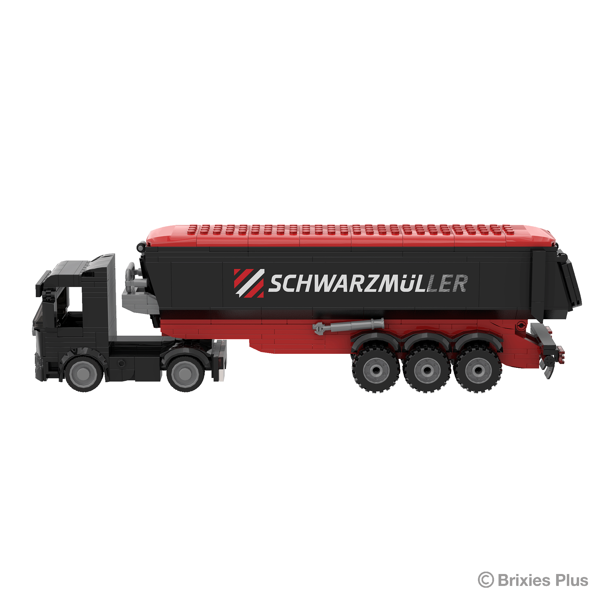 BRIXIES Plus Schwarzmüller Zugmaschine plus Muldenanhänger