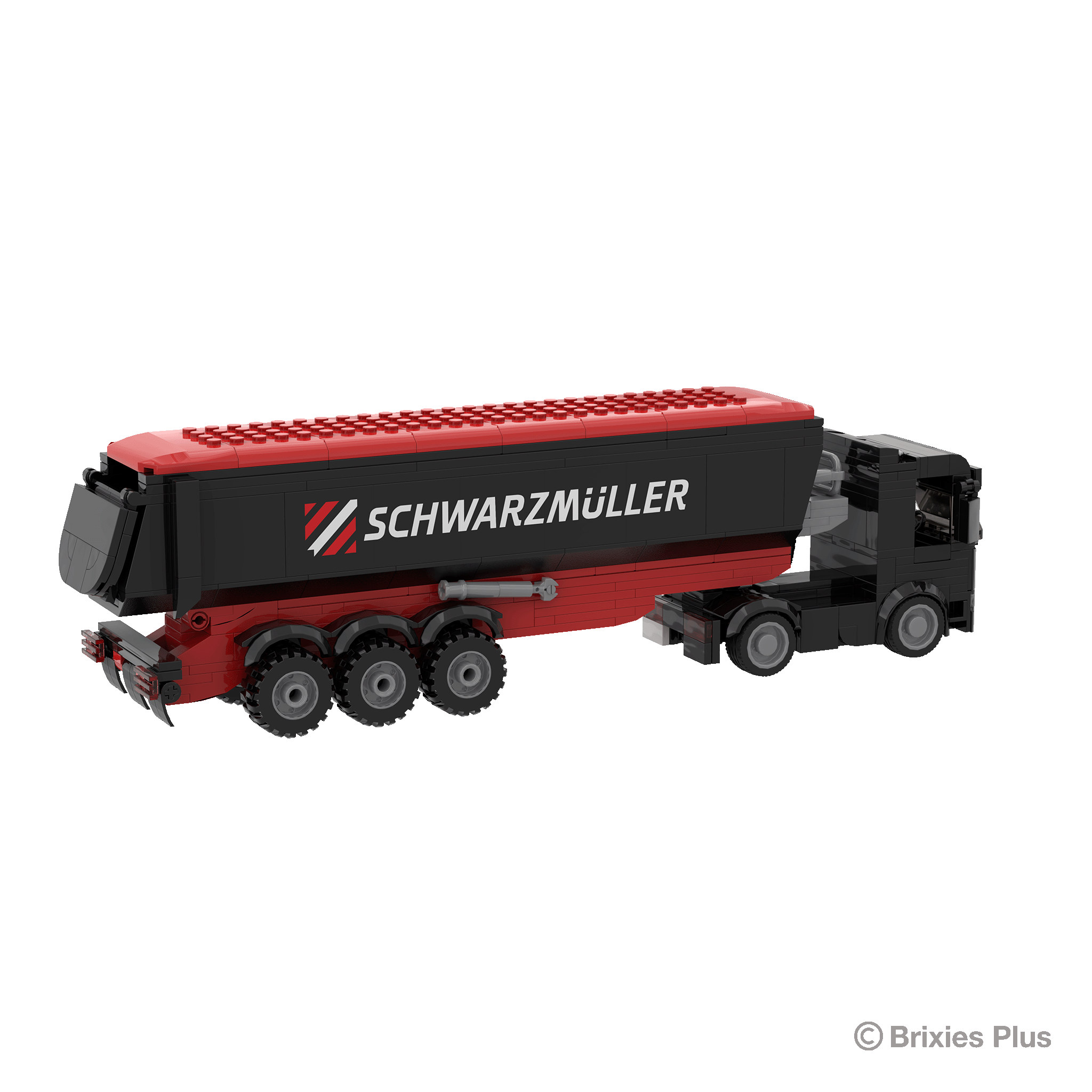 BRIXIES Plus Schwarzmüller Zugmaschine plus Muldenanhänger