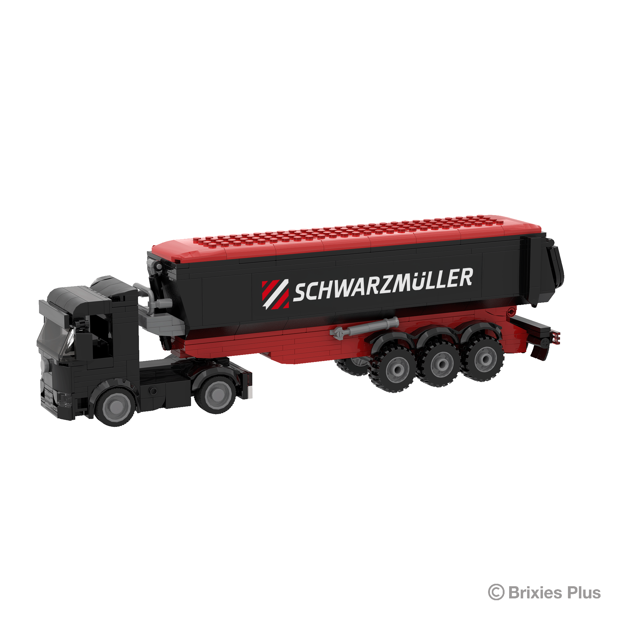 BRIXIES Plus Schwarzmüller Zugmaschine plus Muldenanhänger