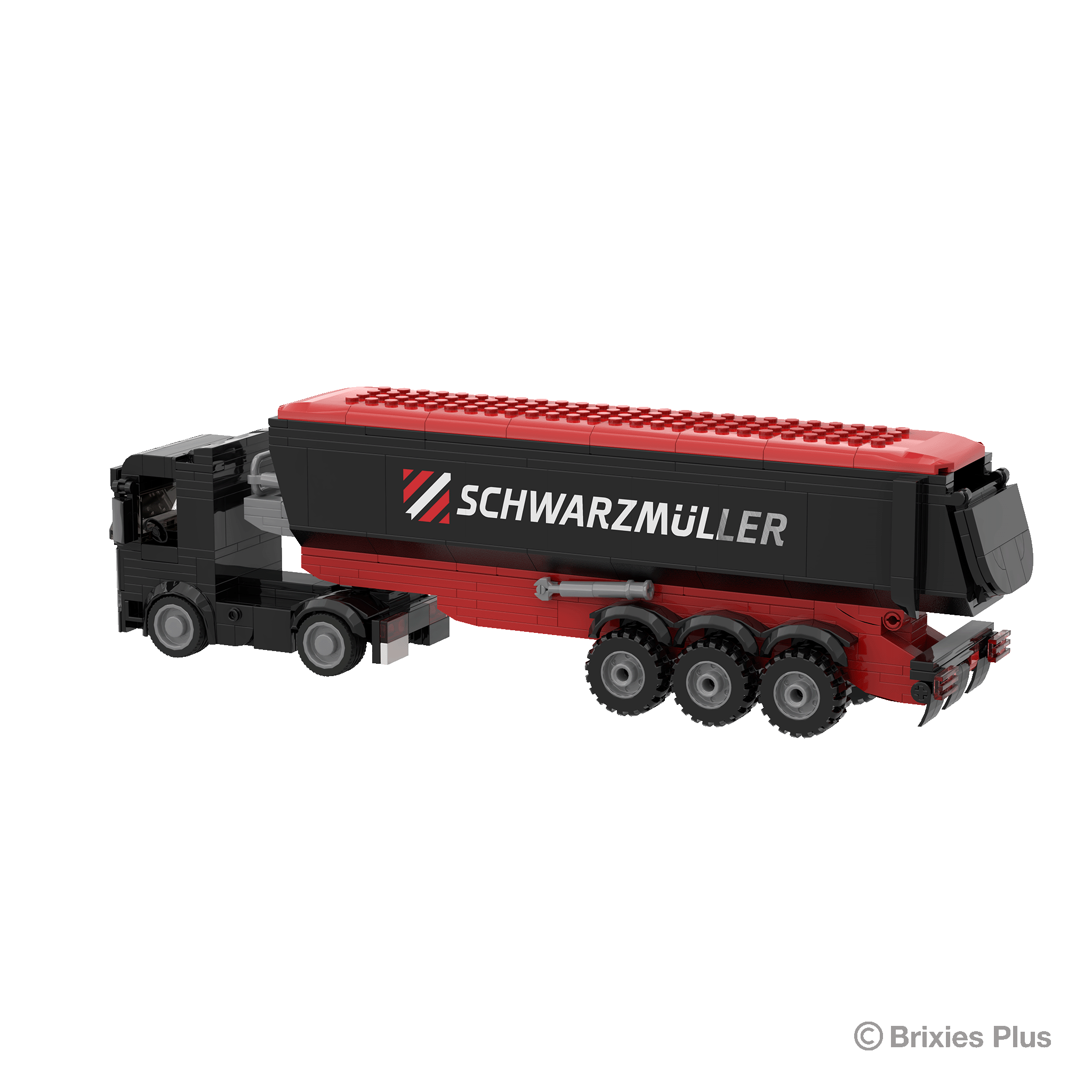 BRIXIES Plus Schwarzmüller Zugmaschine plus Muldenanhänger