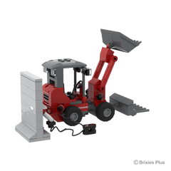 BRIXIES Plus Weidemann 1190e with wall stand + shovel