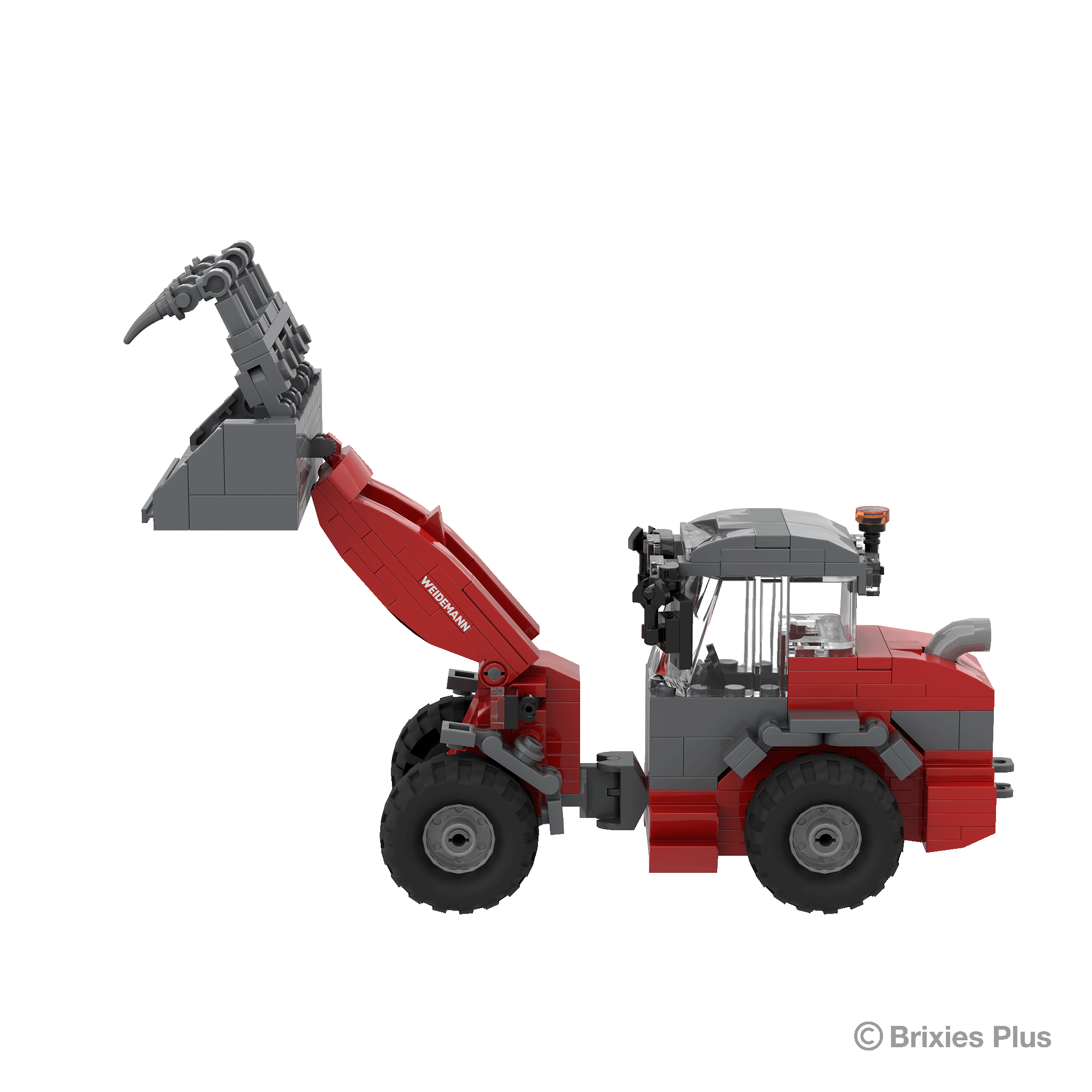 BRIXIES Plus Weidemann 3060 Greifschaufel & Plattengabel + Zubehör