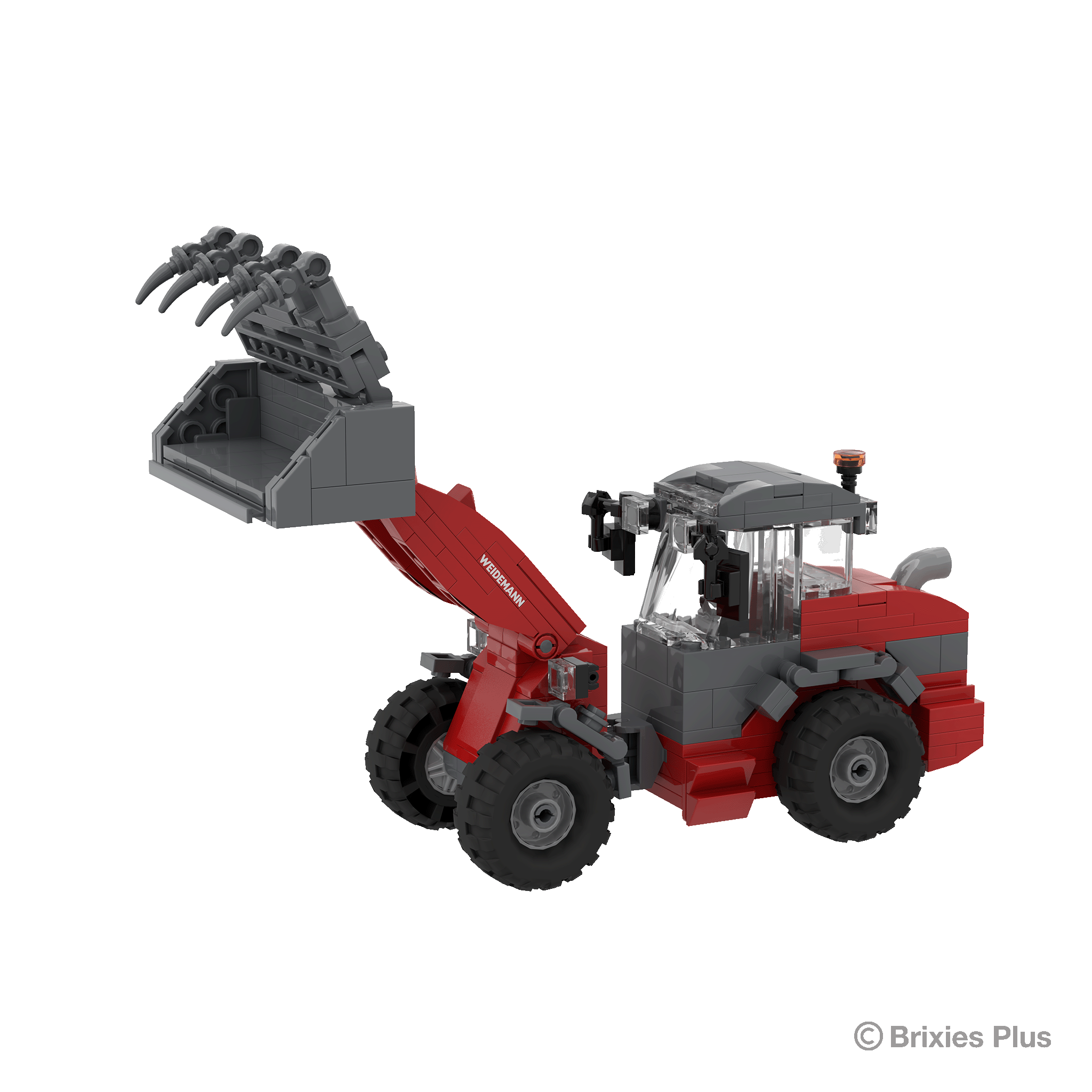 BRIXIES Plus Weidemann 3060 Grapple Bucket &amp; Plate Fork + Accessories