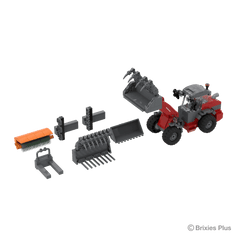 BRIXIES Plus Weidemann 3060 Grapple Bucket &amp; Plate Fork + Accessories