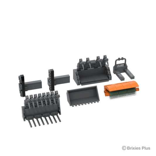 BRIXIES Plus Weidemann 3060 Greifschaufel & Plattengabel + Zubehör