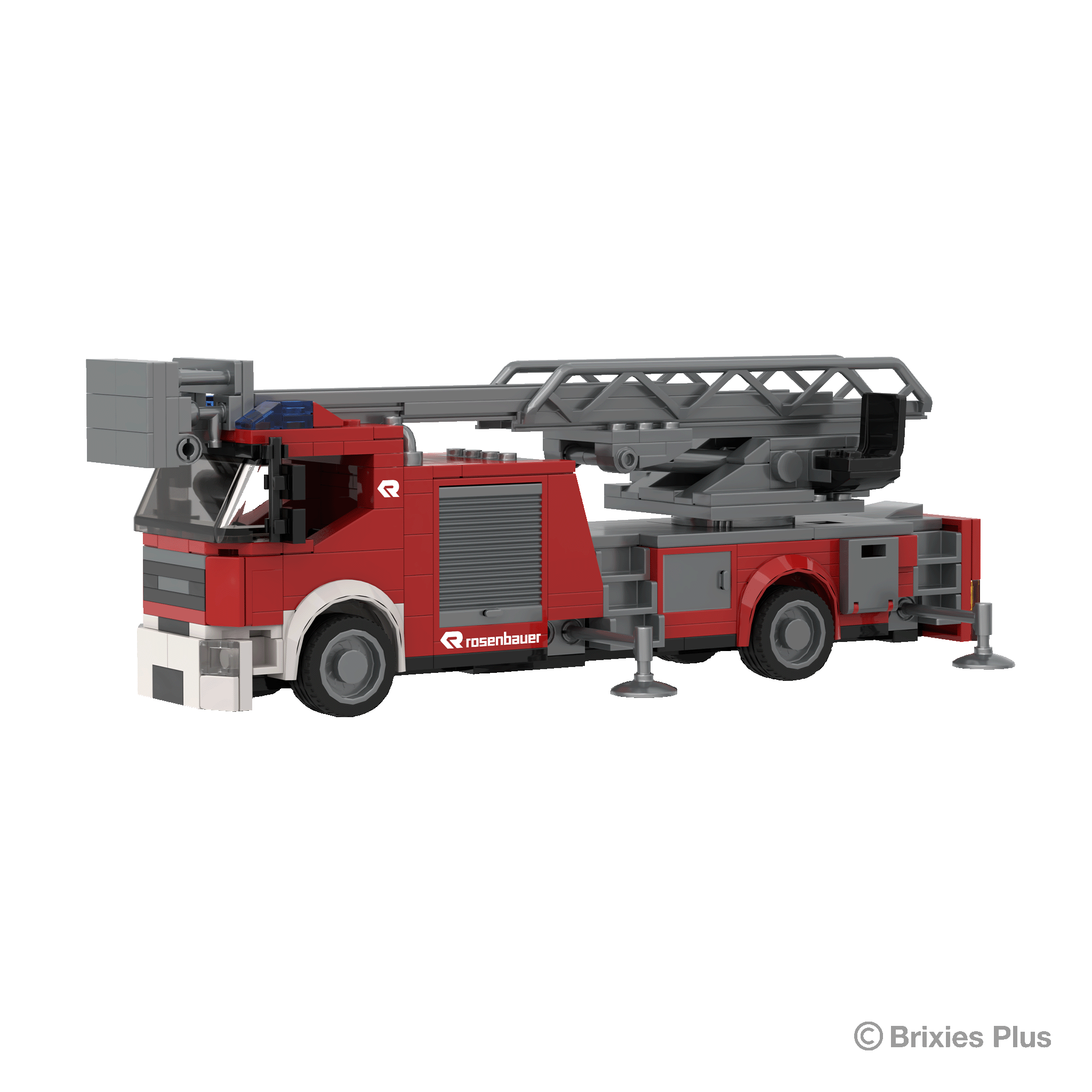 BRIXIES Plus Rosenbauer Einsatzfahzeug mit Drehleiter