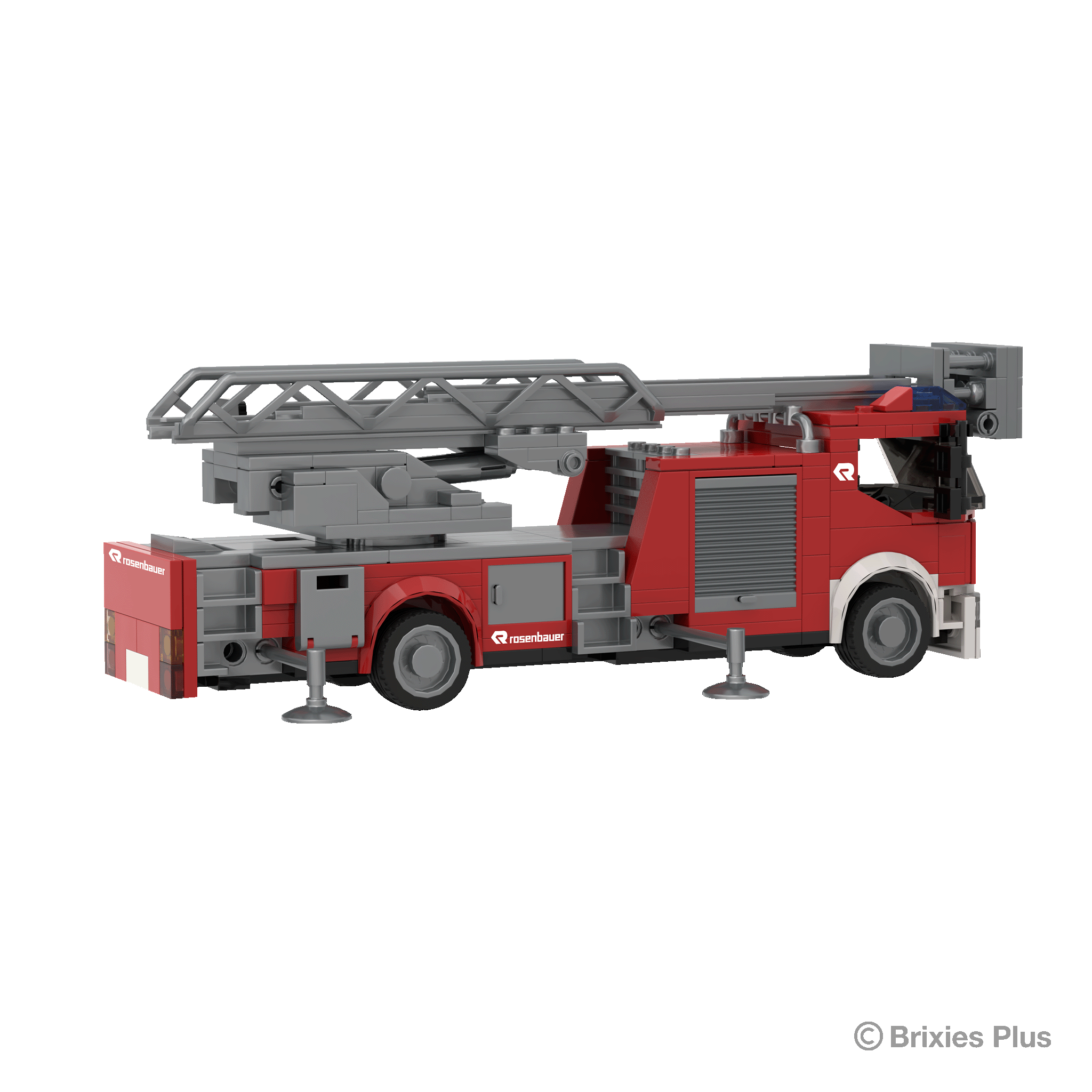 BRIXIES Plus Rosenbauer Einsatzfahzeug mit Drehleiter