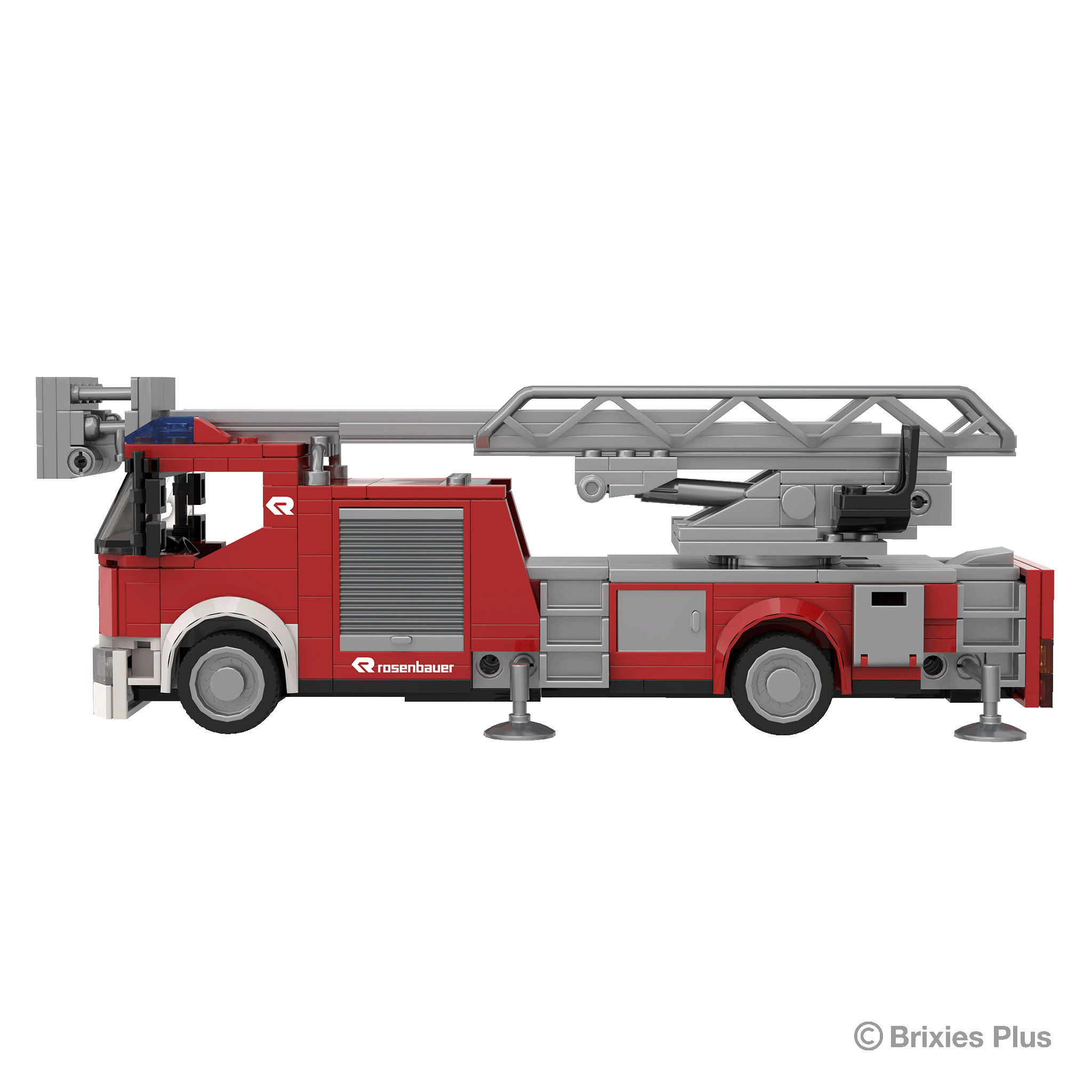 BRIXIES Plus Rosenbauer Einsatzfahzeug mit Drehleiter