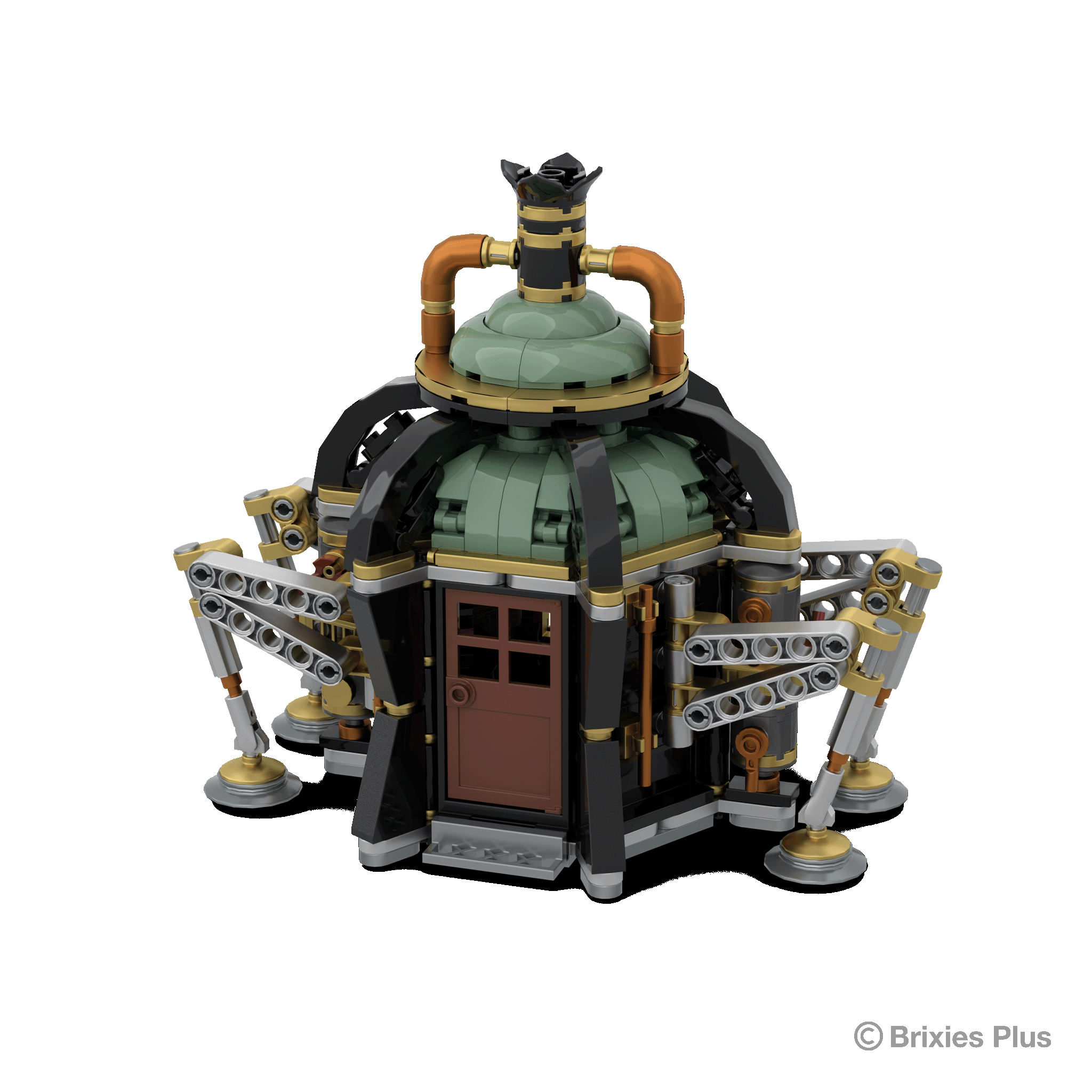 BRIXIES Plus Steampunk Walking Kiosk