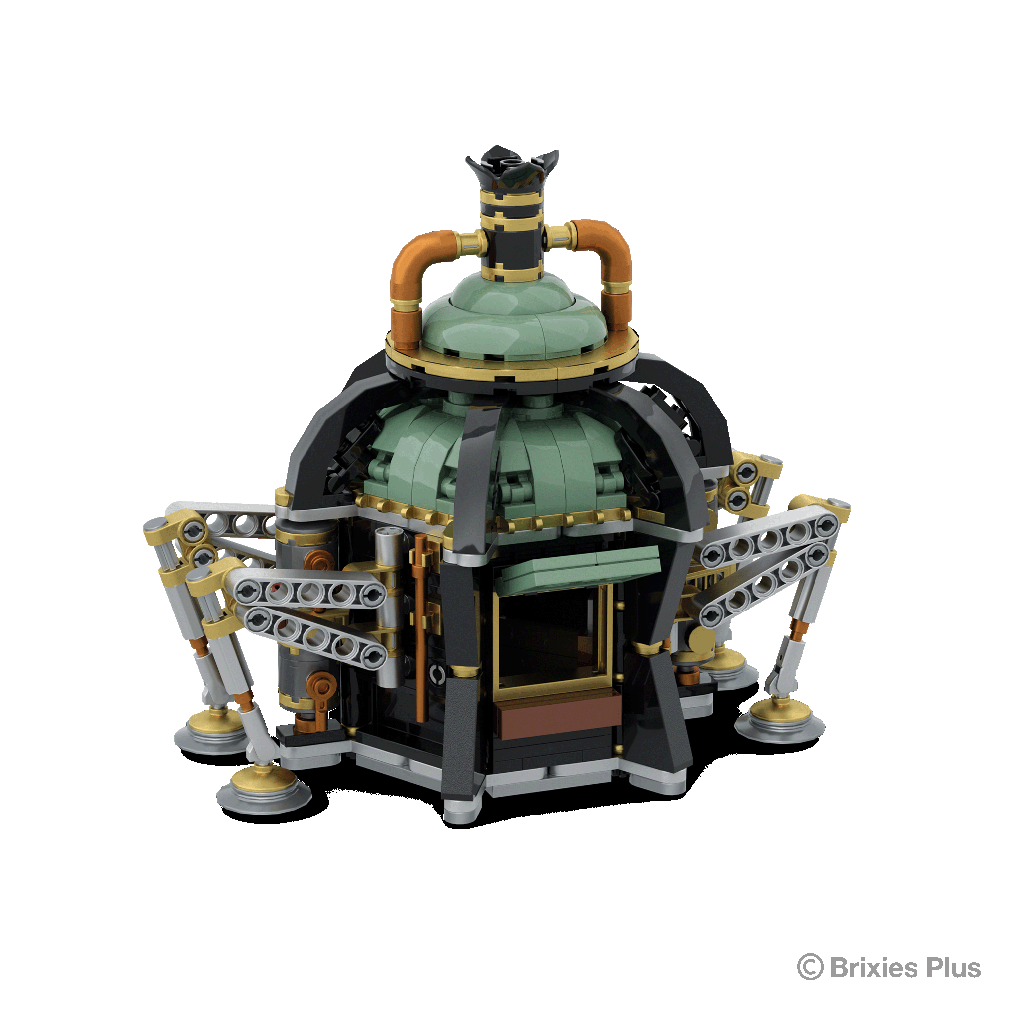 BRIXIES Plus Steampunk Walking Kiosk