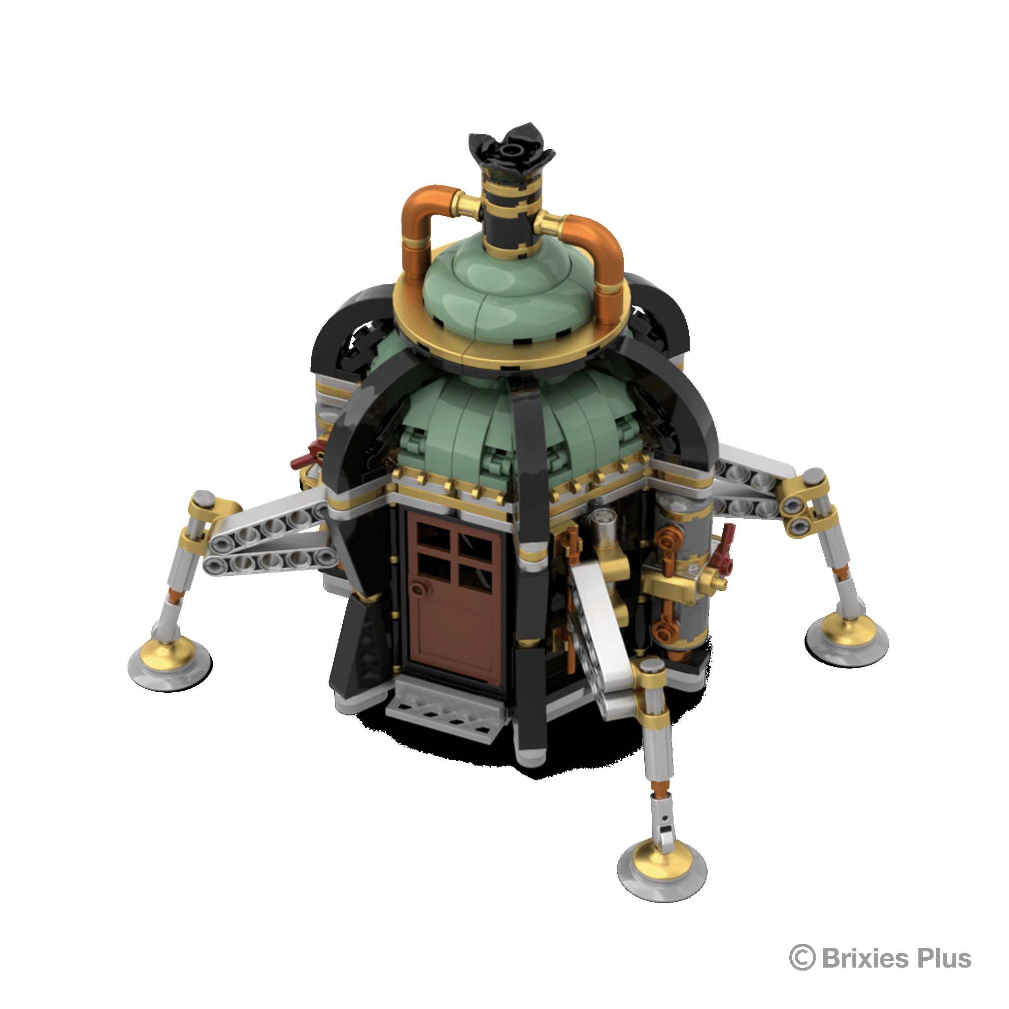 BRIXIES Plus Steampunk Walking Kiosk