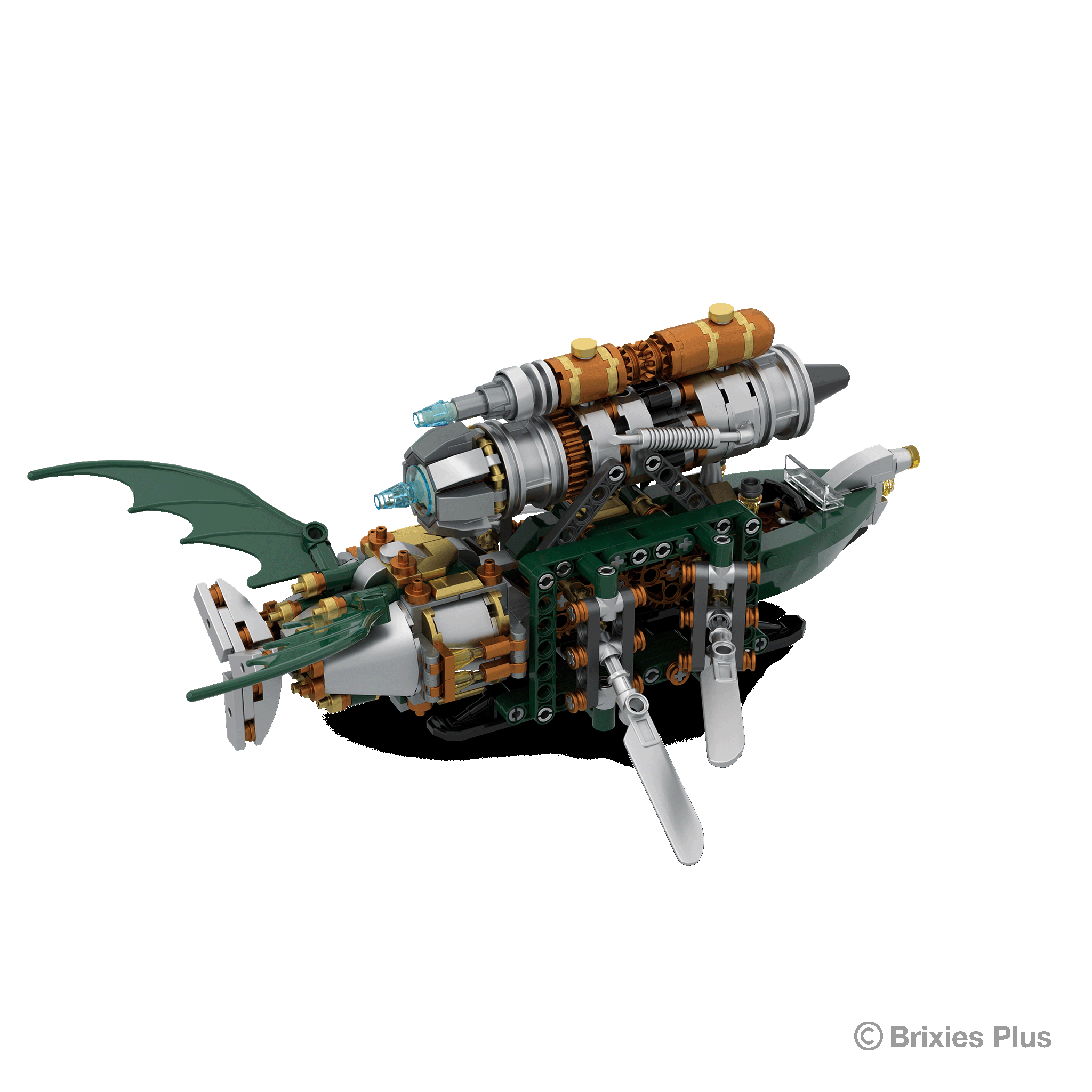 BRIXIES Plus Steampunk Dragonfly