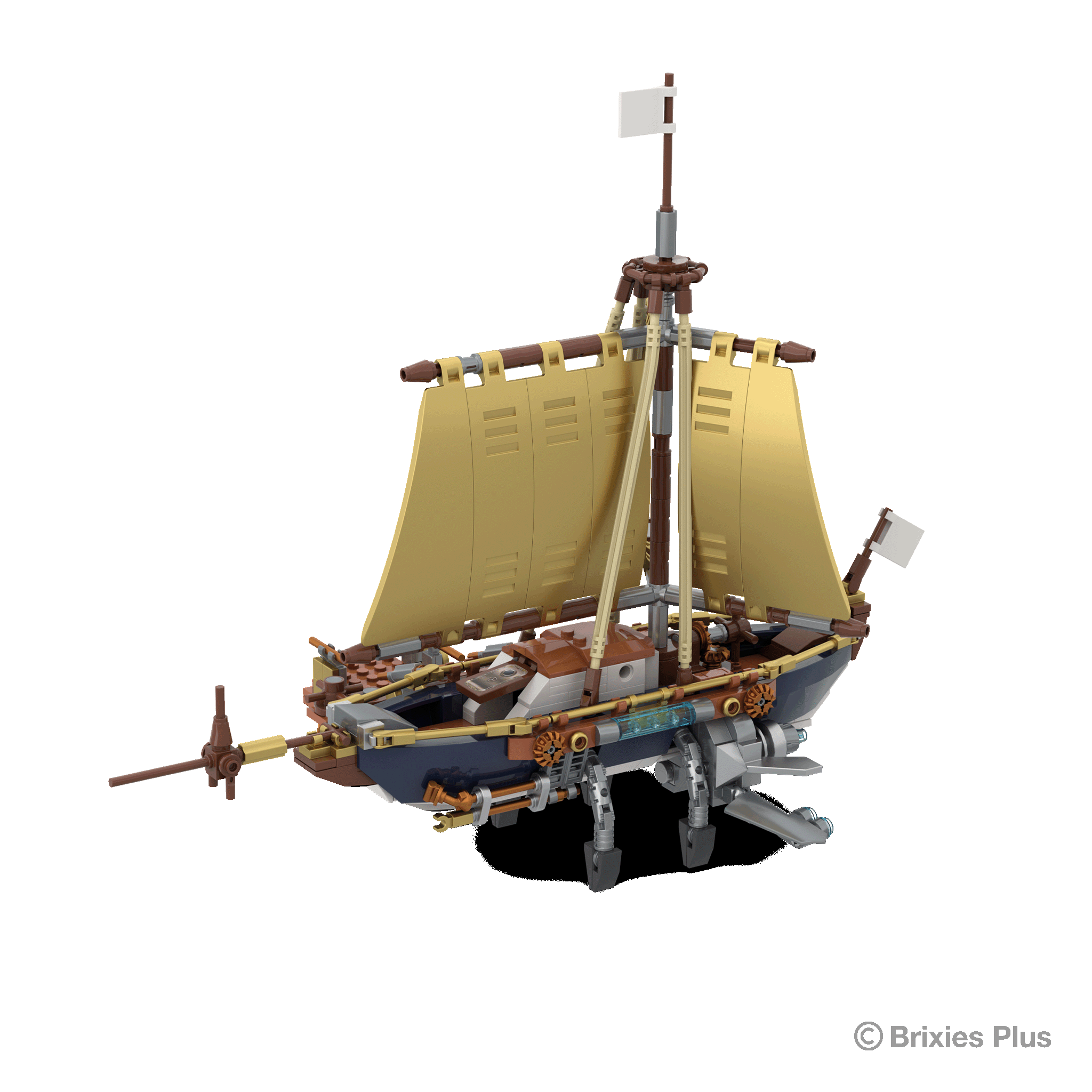 BRIXIES Plus Steampunk Sailing Yacht