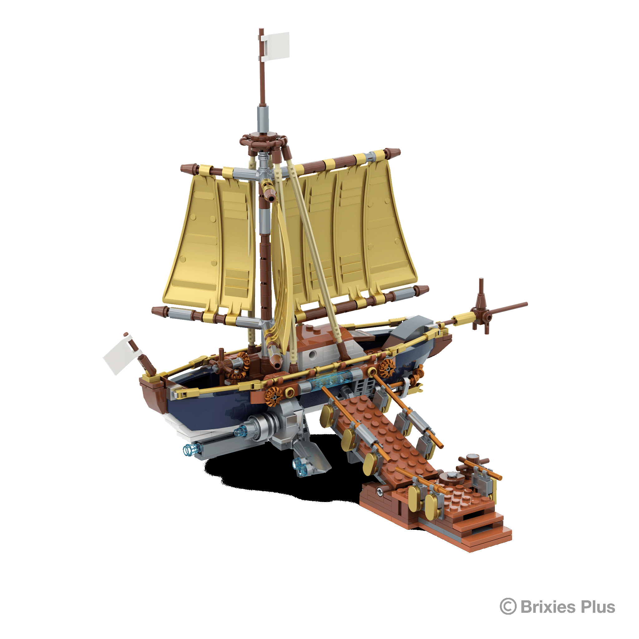 BRIXIES Plus Steampunk Sailing Yacht