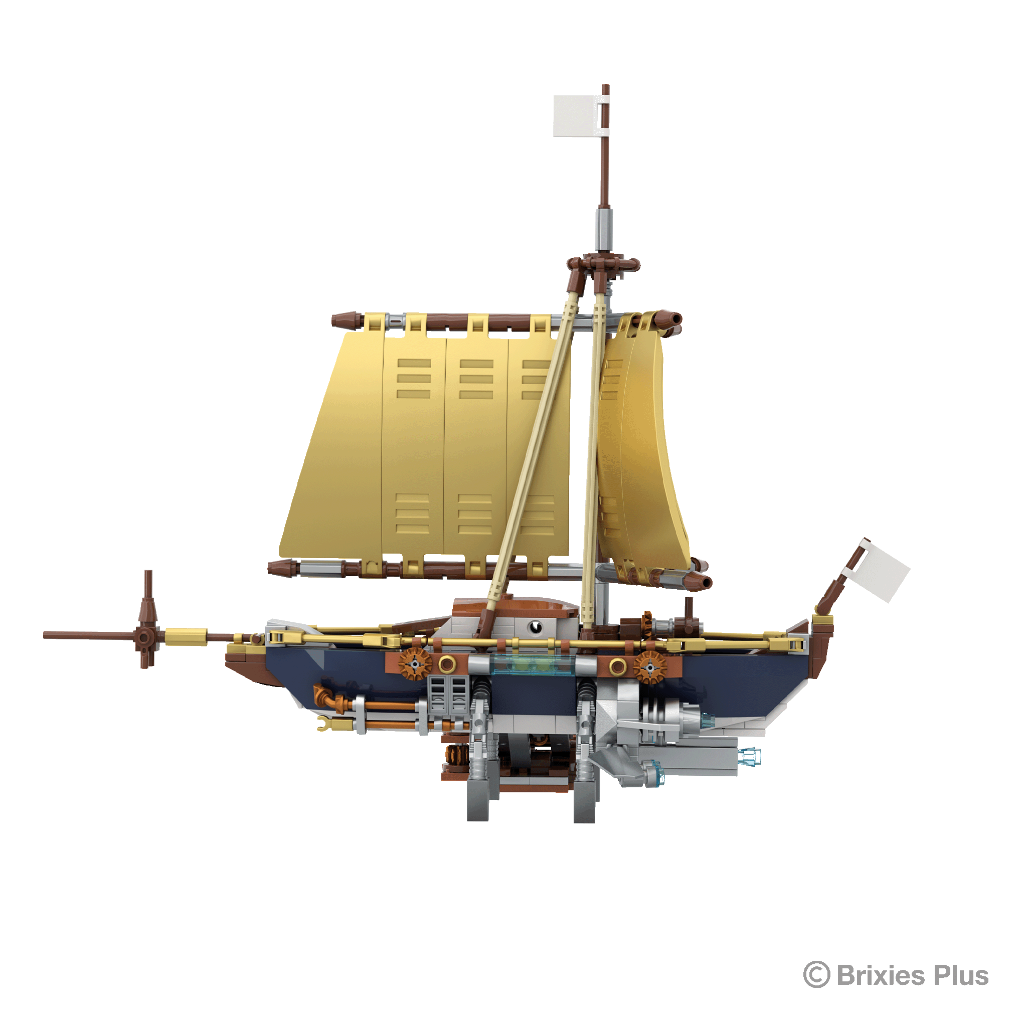 BRIXIES Plus Steampunk Sailing Yacht