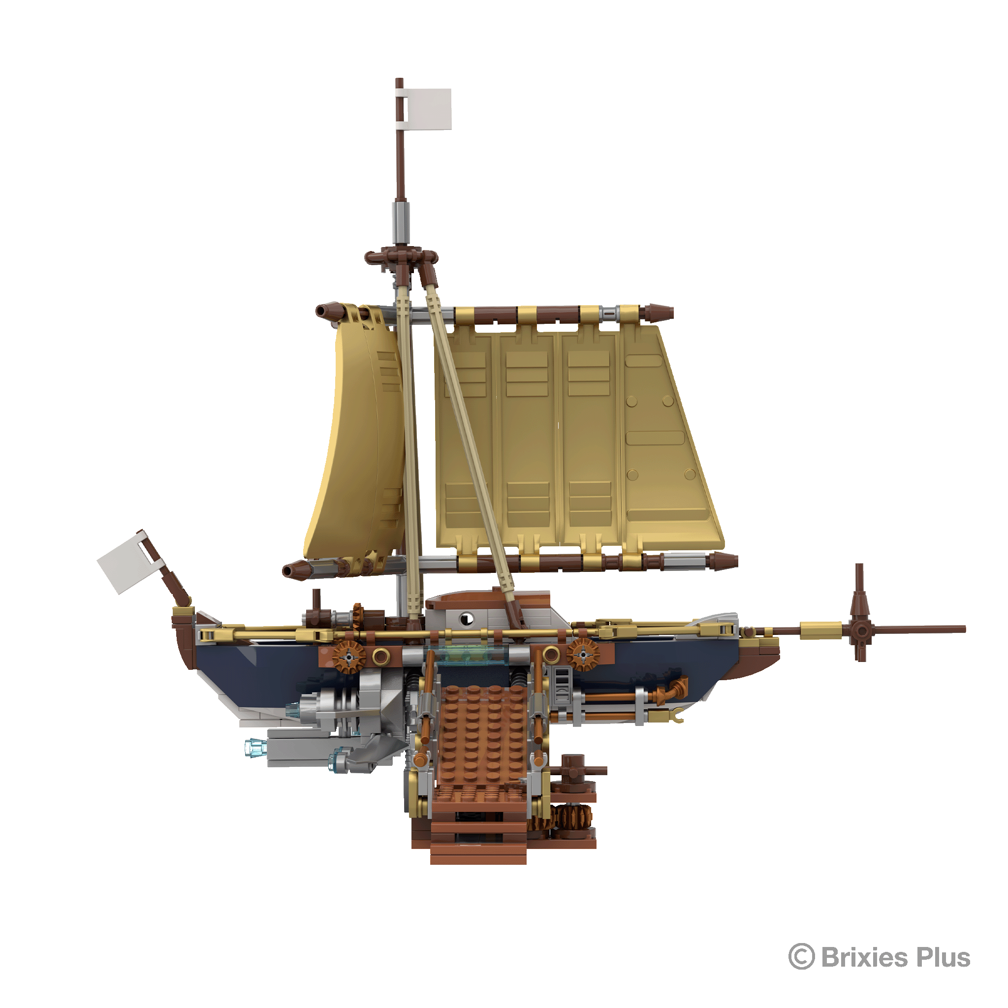 BRIXIES Plus Steampunk Sailing Yacht