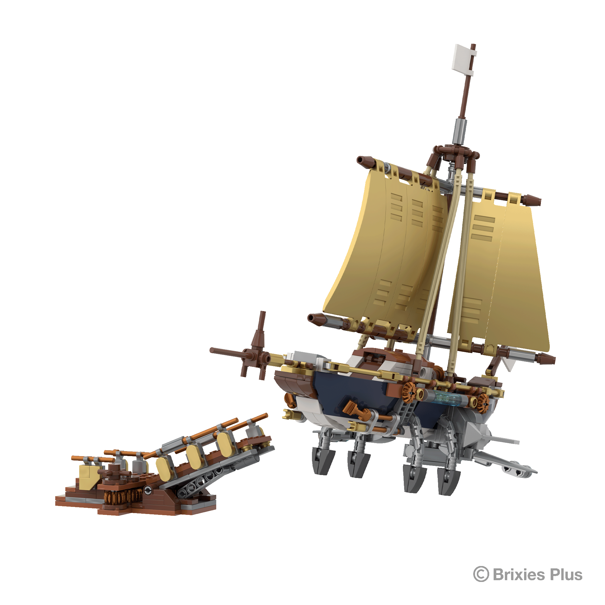 BRIXIES Plus Steampunk Sailing Yacht