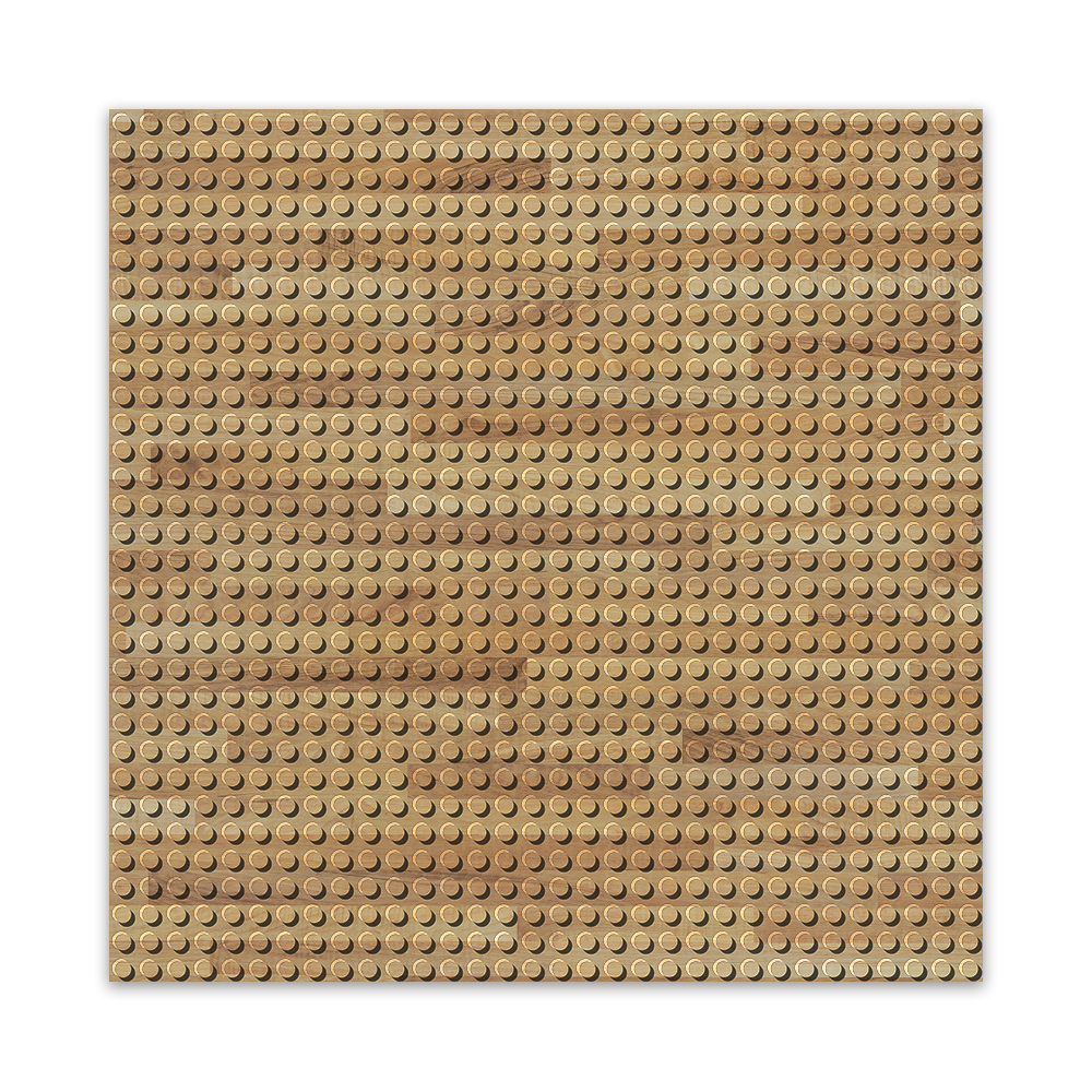 BRIXIES Plus Printed building boards as desired White 32 x 32