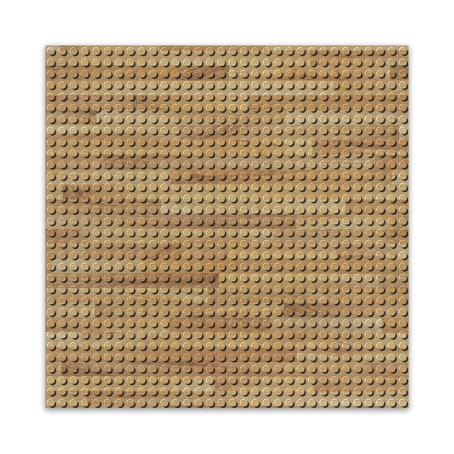 BRIXIES Plus Designer Platte Holz 32 x 32 Noppen