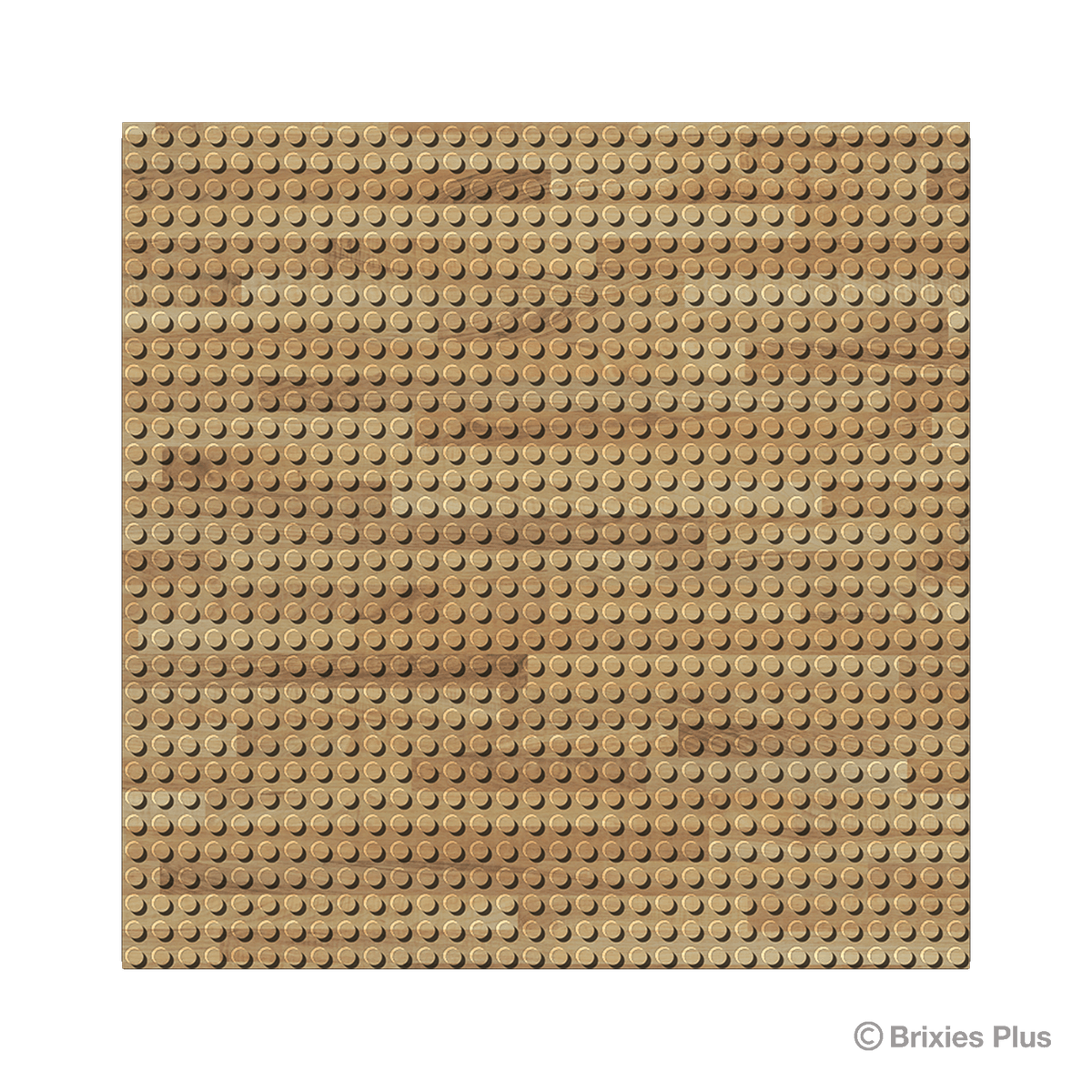 BRIXIES Plus Designer Platte Holz 32 x 32 Noppen